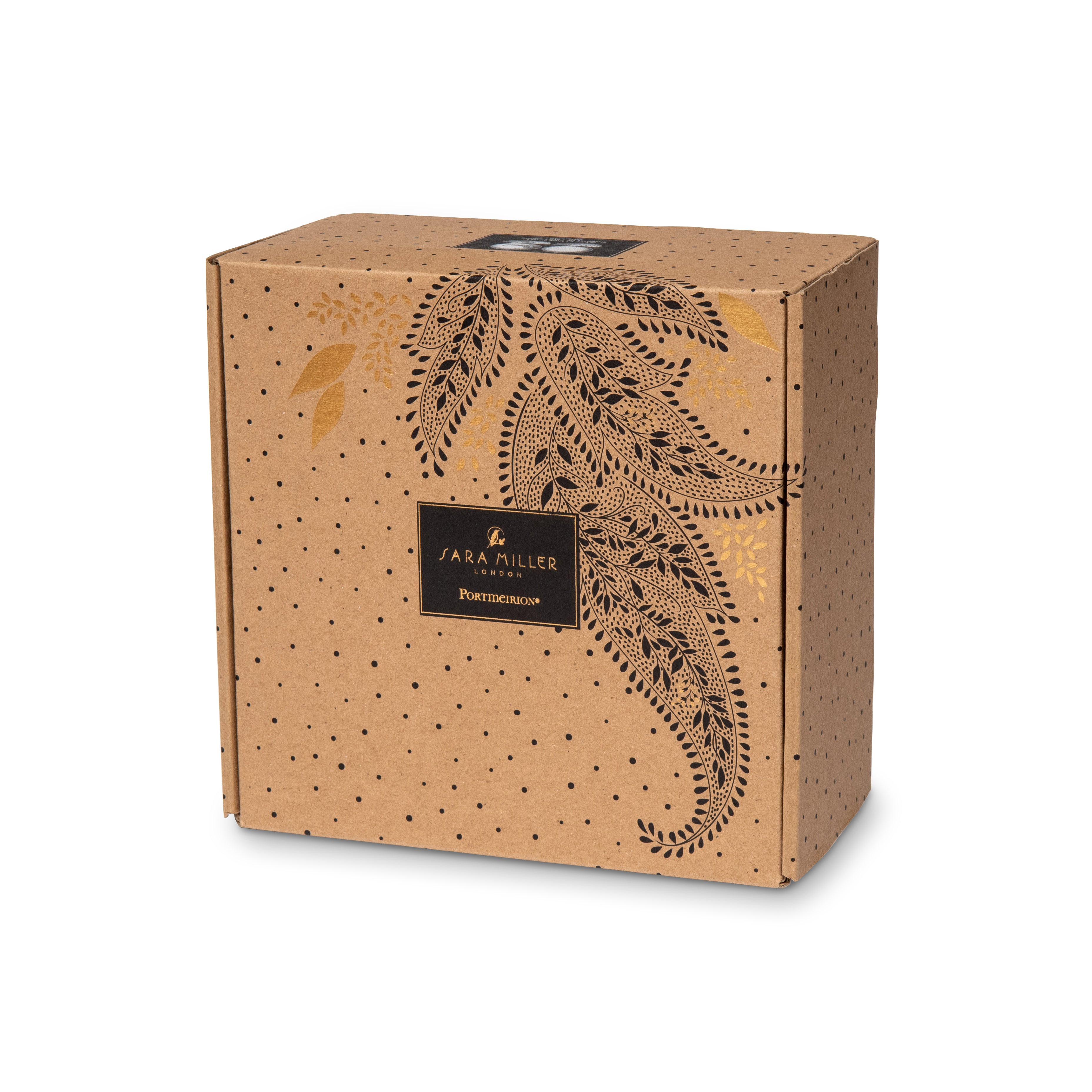 Sara Miller London Artisanne Noir Collection Large Bowl - Set of 2 22.3cm Boxed Set
