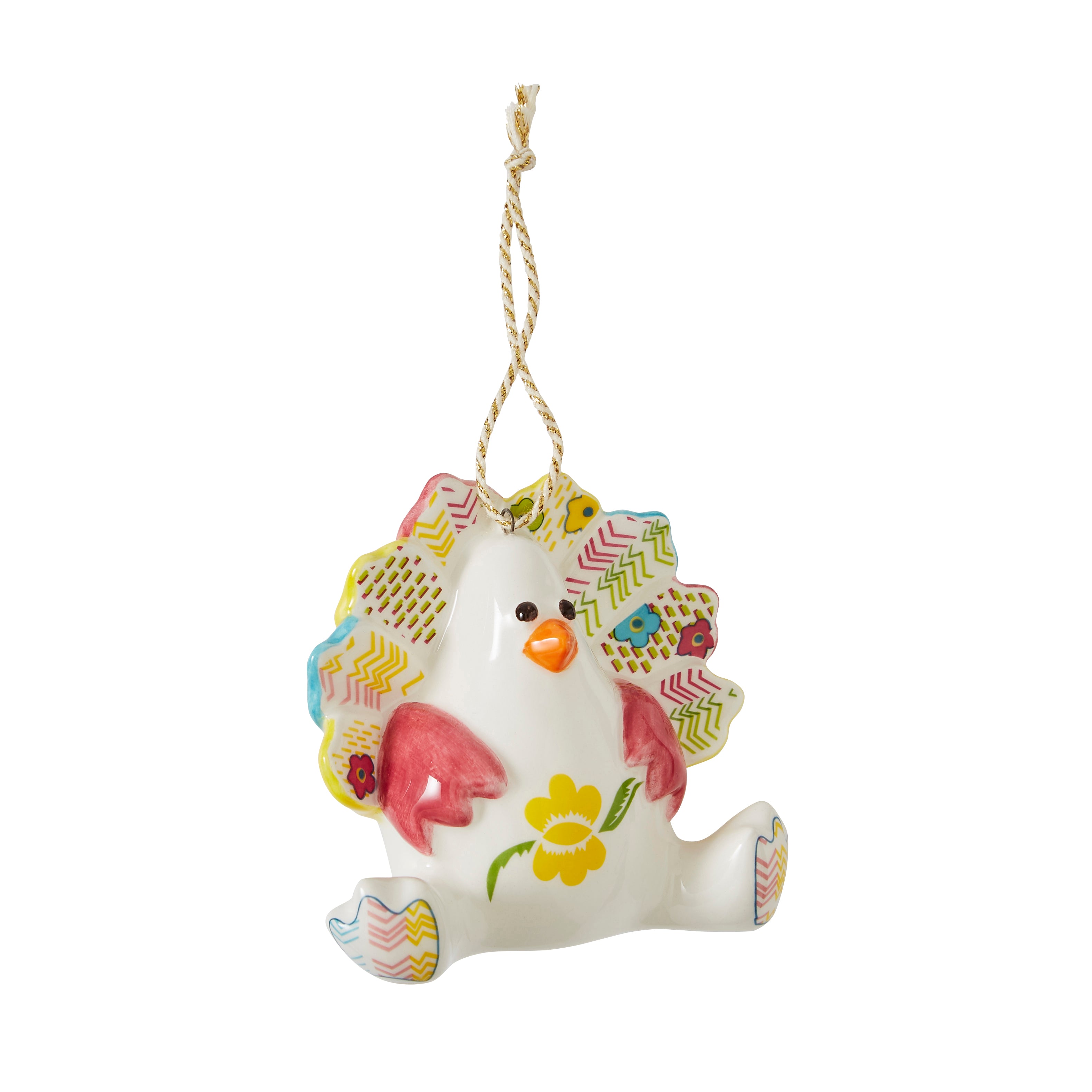 Kit Kemp Christmas - Ornaments Patchwork Timothy Turkey 7.5cm Single