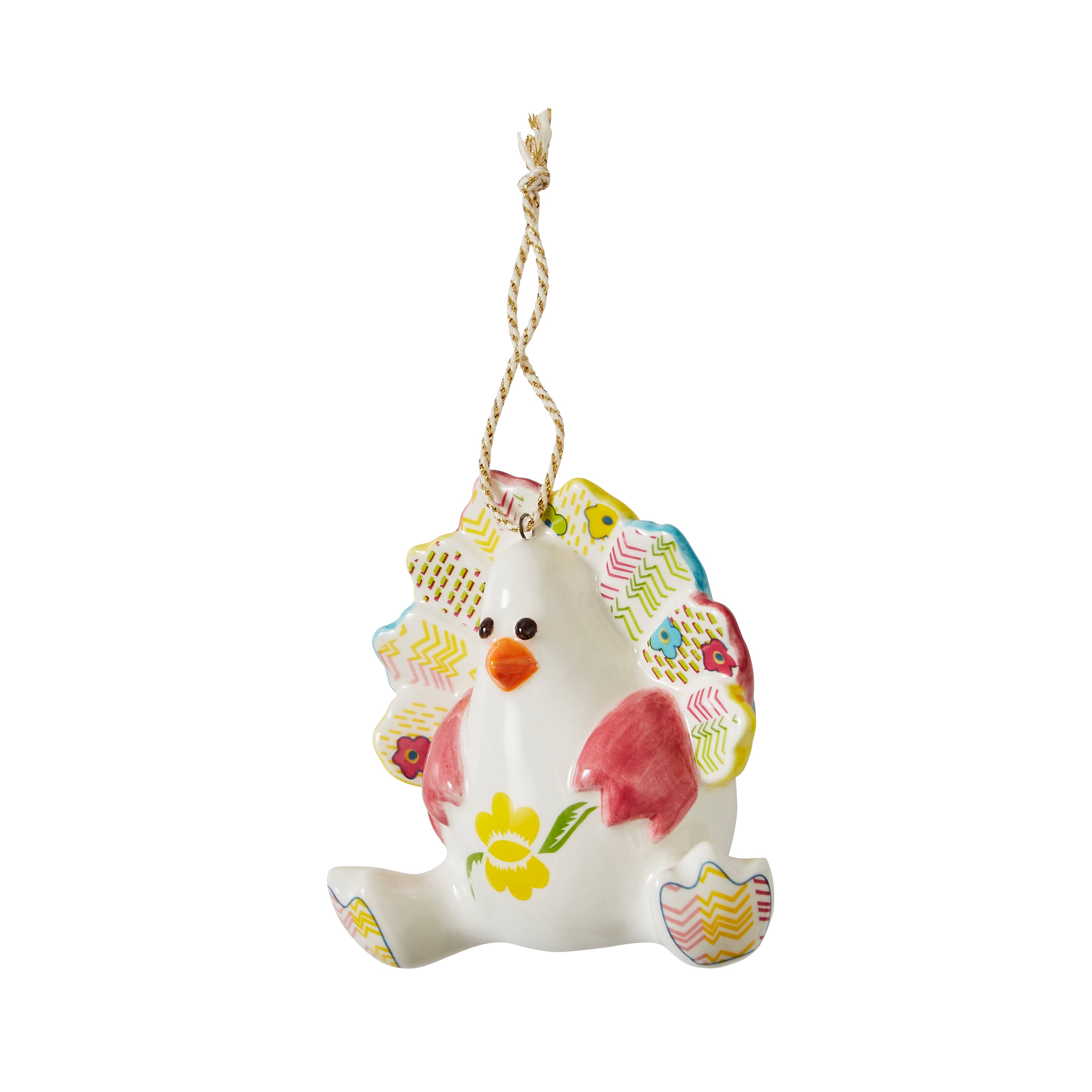 Kit Kemp Christmas - Ornaments Patchwork Timothy Turkey 7.5cm Single