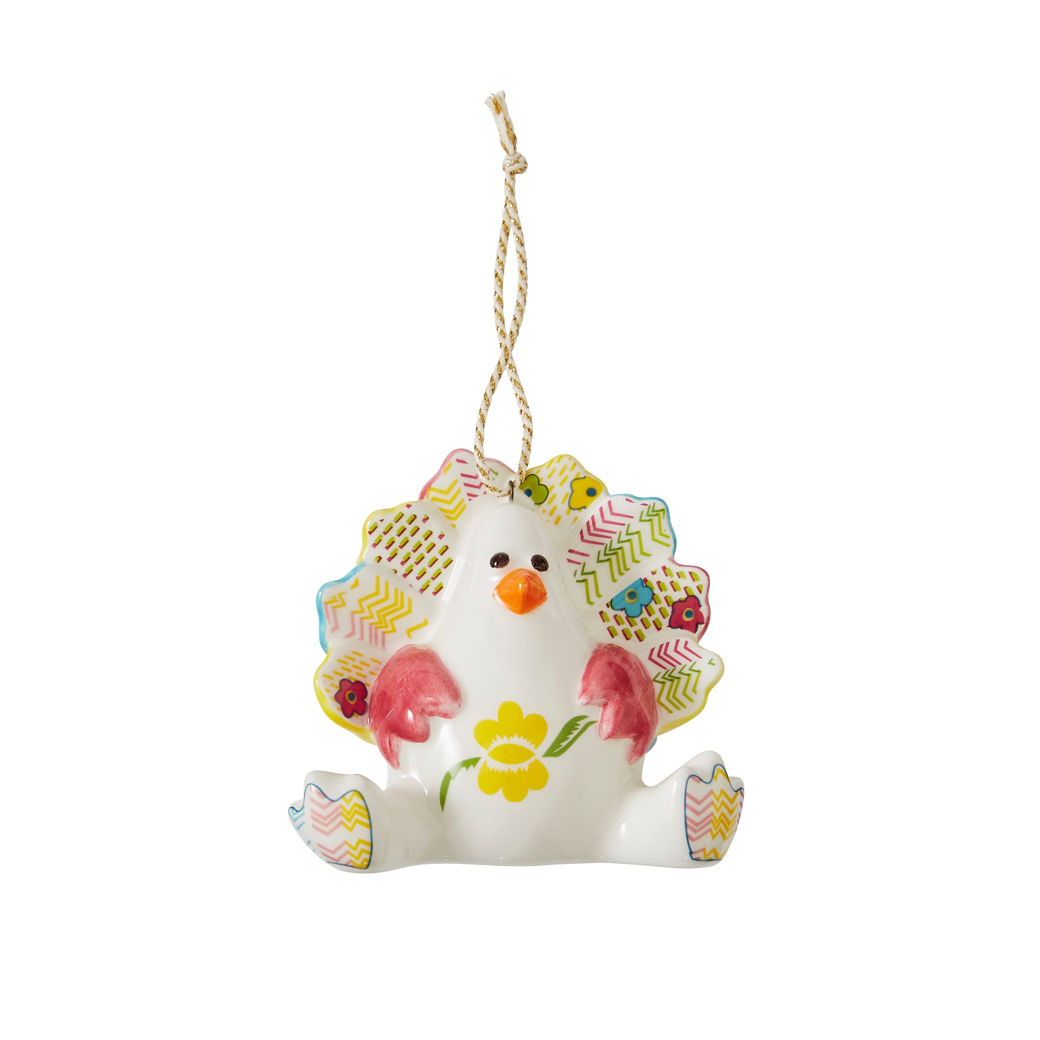 Kit Kemp Christmas - Ornaments Patchwork Timothy Turkey 7.5cm Single