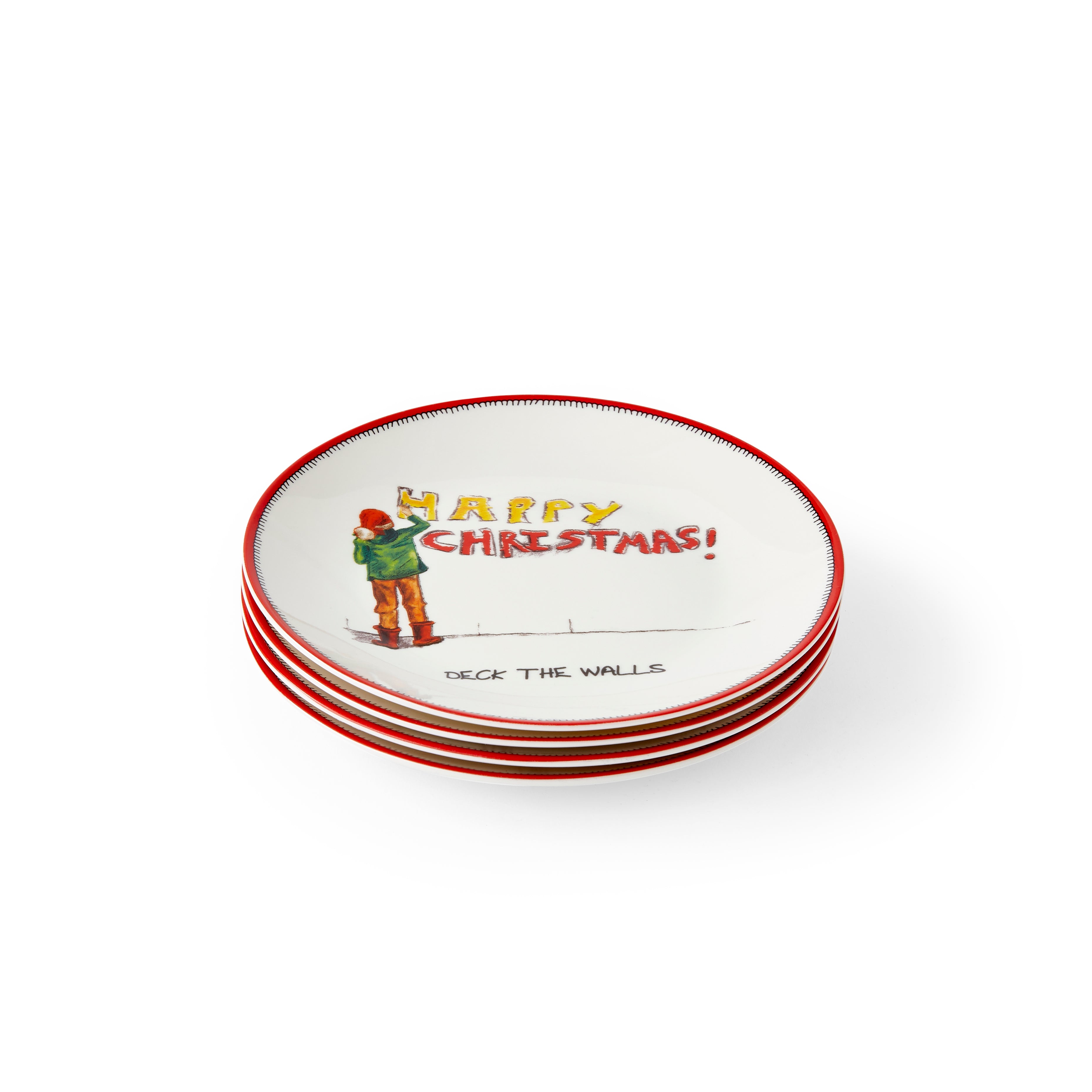 Kit Kemp - Doodles Tidbit Plates - Set of 4 15.5cm Boxed Set