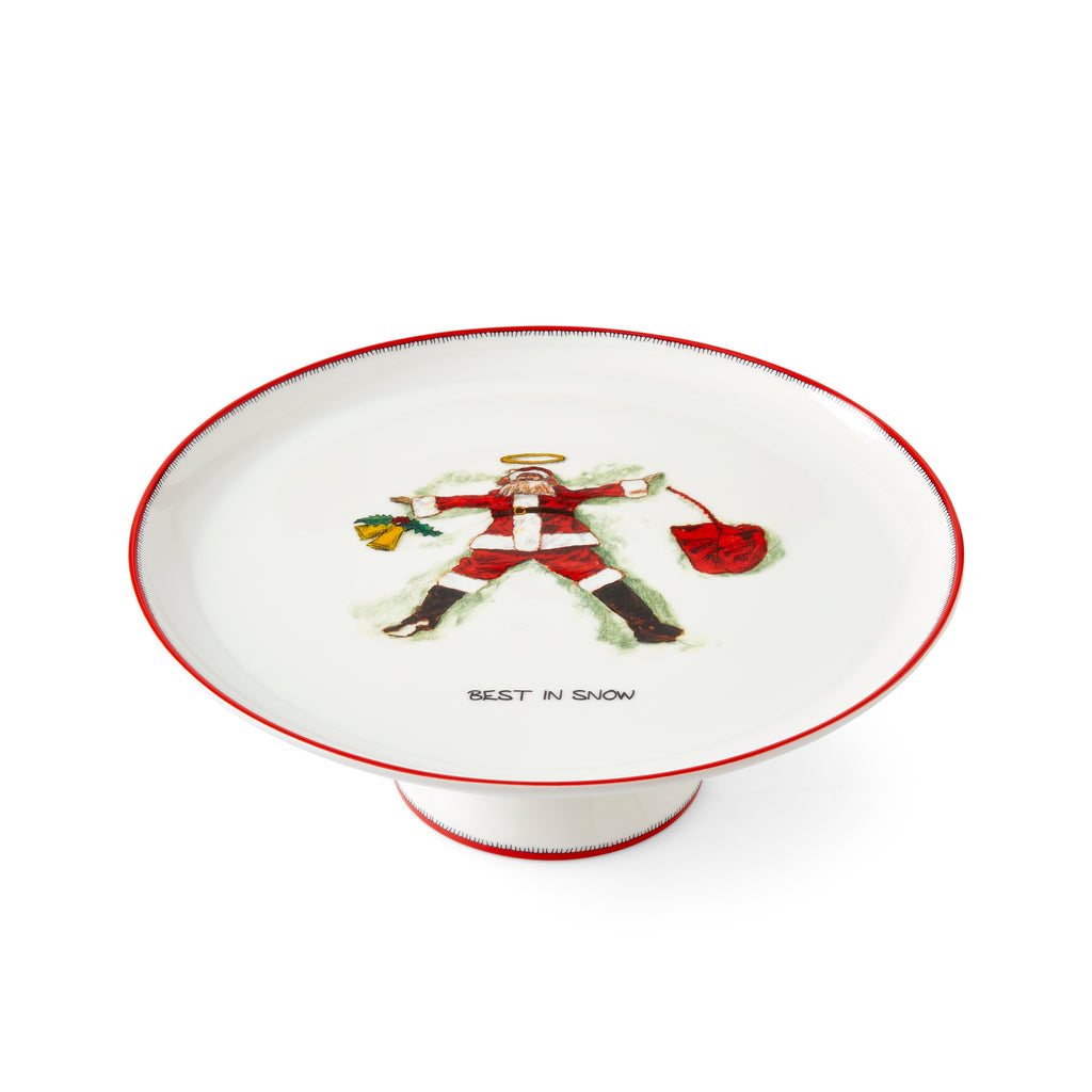 Kit Kemp - Doodles Cake Stand - Best in Snow 27.2cm Single
