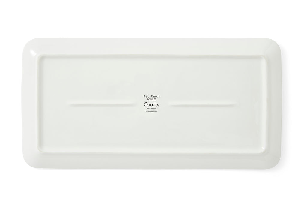 Kit Kemp - Doodles Dessert Tray - High Spirits 30.5cm x 15.5cm Single