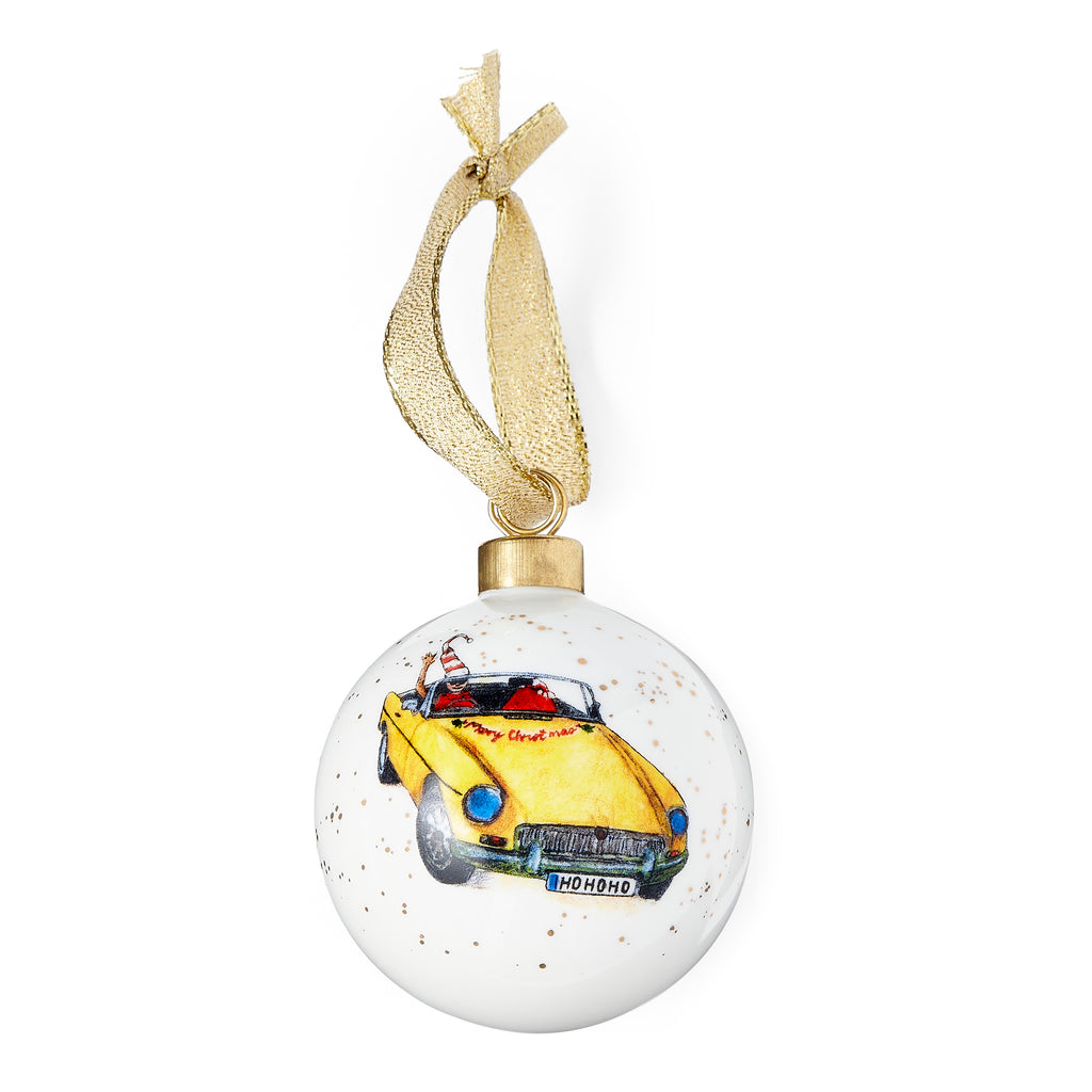 Kit Kemp Christmas - Ornaments Doodles Bauble Ý Christmas Cruising 7.5cm Single