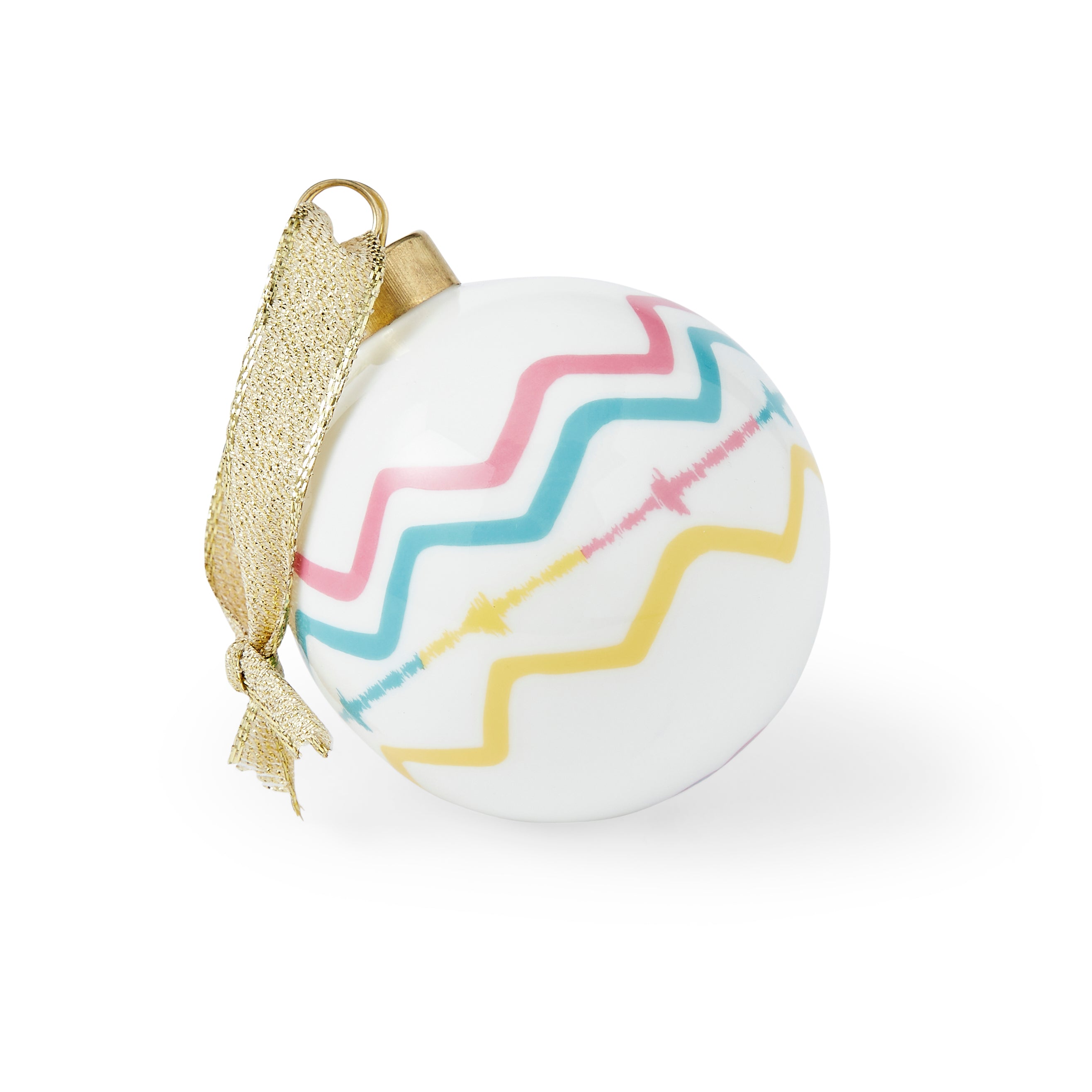 Kit Kemp Christmas - Ornaments Bauble - Rik Rak 7.5cm Single