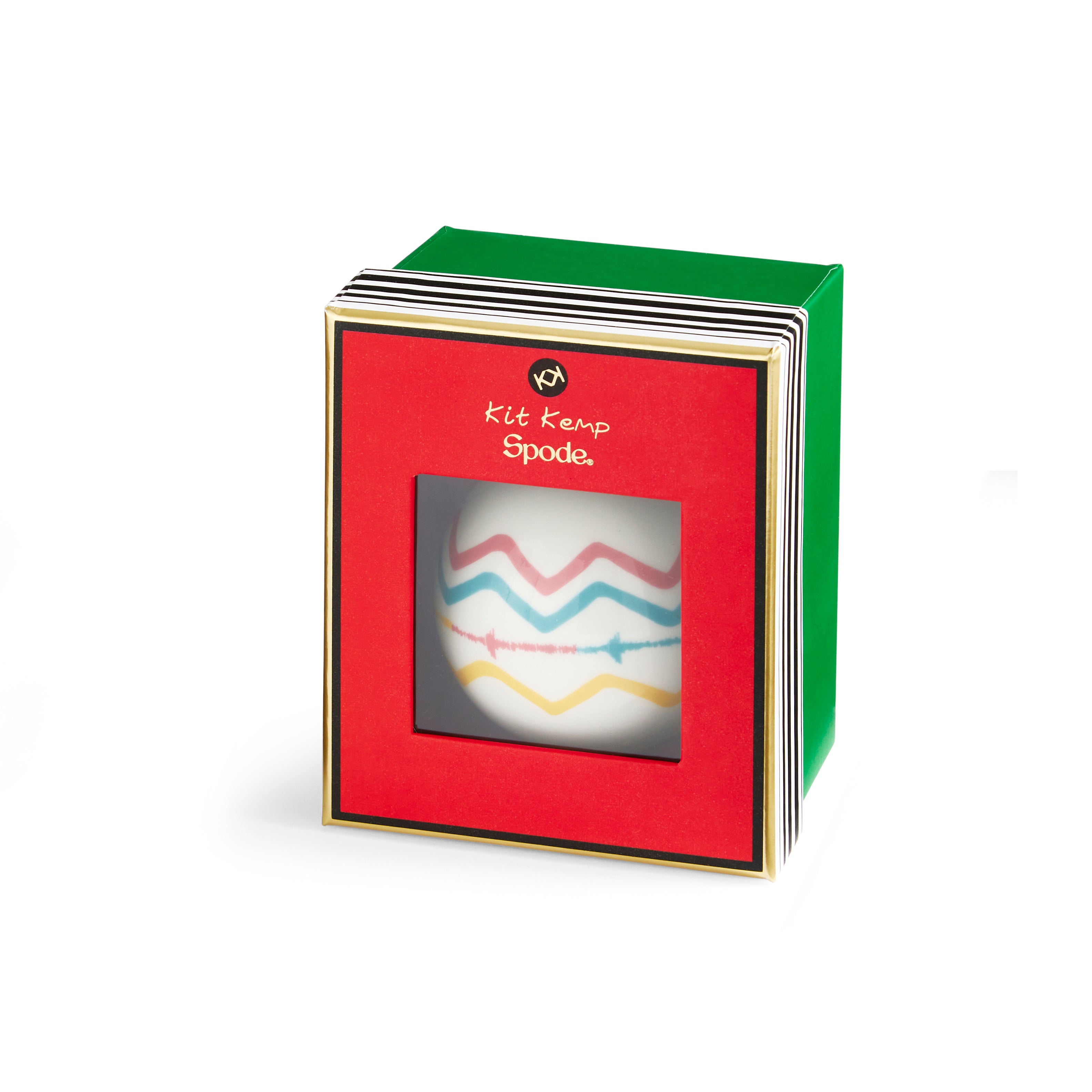 Kit Kemp Christmas - Ornaments Bauble - Rik Rak 7.5cm Single