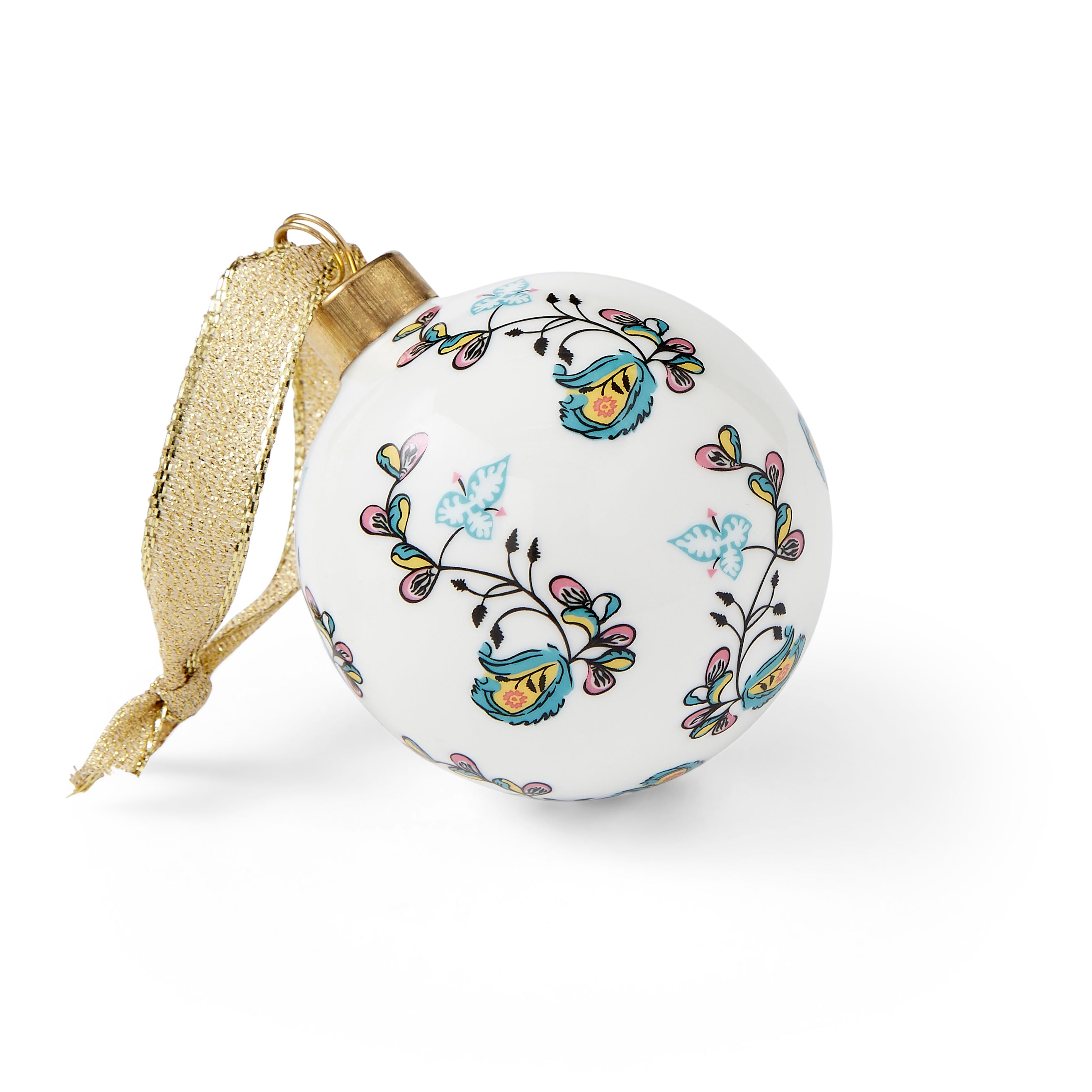Kit Kemp Christmas - Ornaments Bauble - Psycho Sprig 7.5cm Single