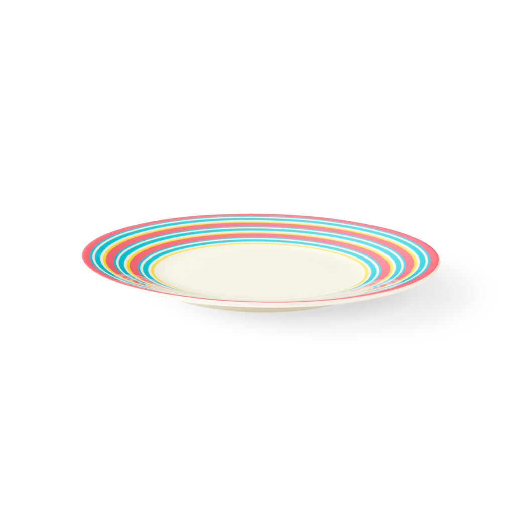 Kit Kemp Salad Plate - Stripe 23.5cm Set of 4