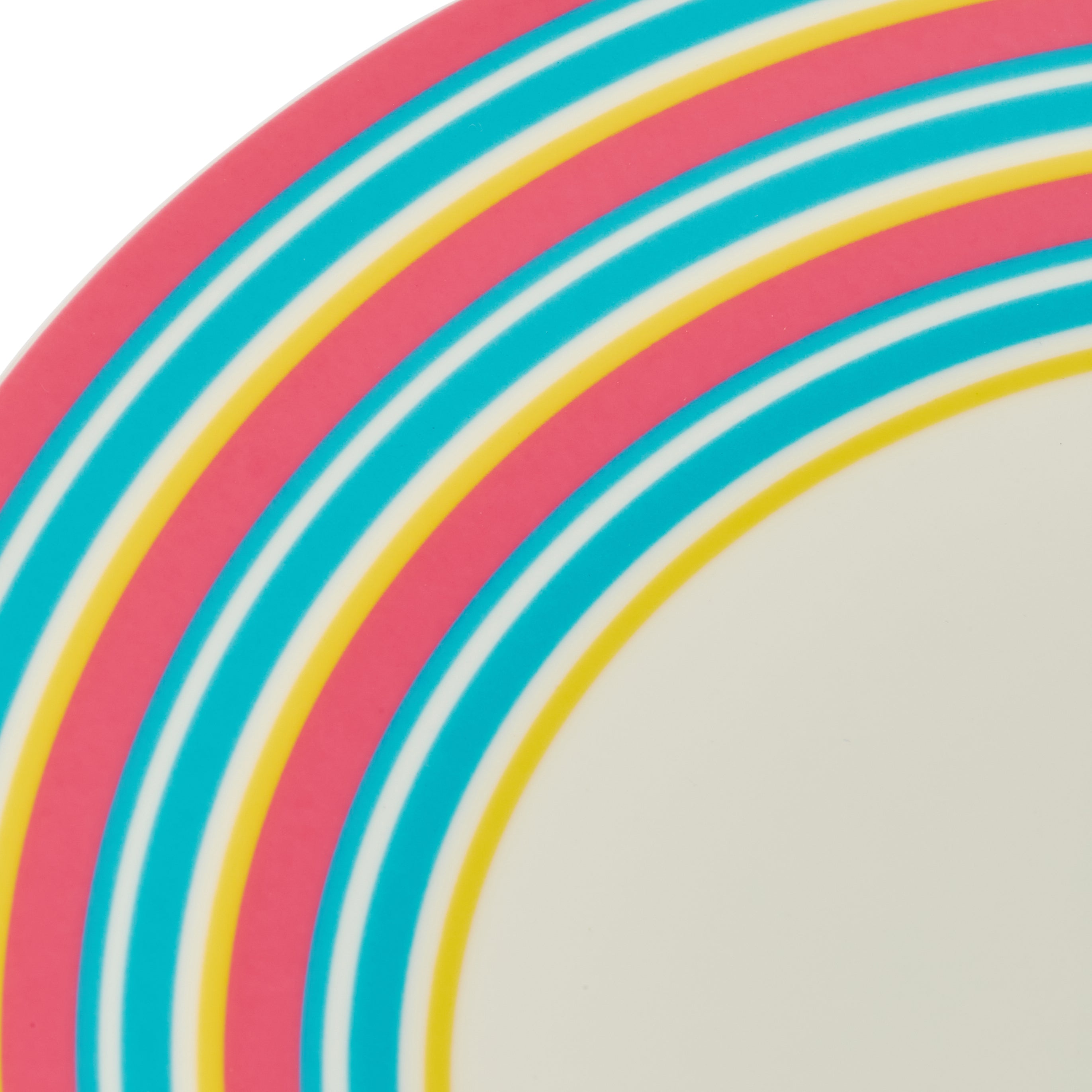 Kit Kemp Salad Plate - Stripe 23.5cm Set of 4