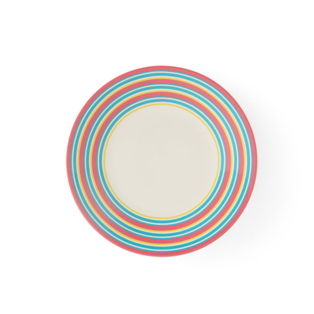 Kit Kemp Salad Plate - Stripe 23.5cm Set of 4
