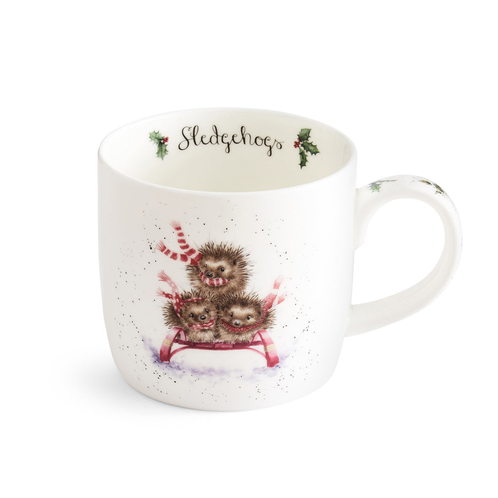 WreWrendale Designs - Christmas Collectionsndale Designs Coloured Collection Sledgehogs (Hedgehogs) 0.31L Set of 6
