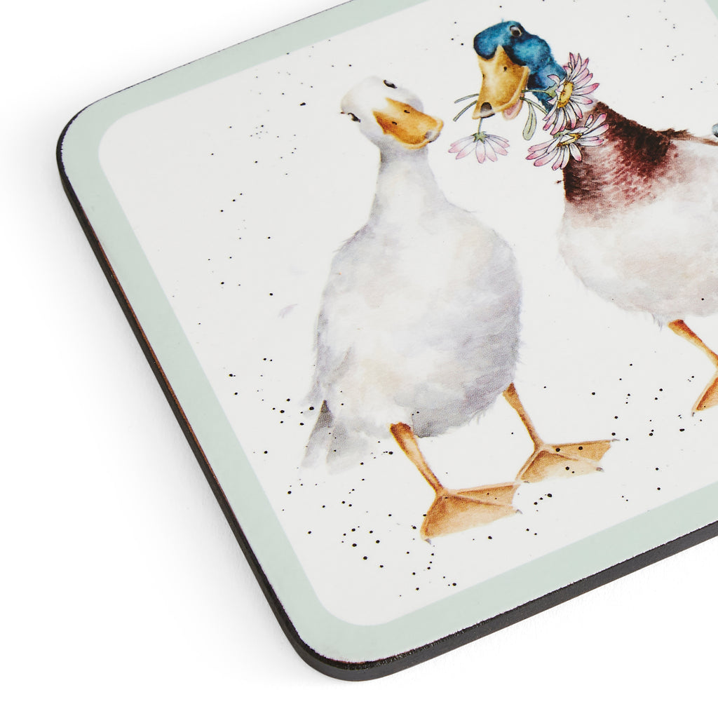 Wrendale Designs Wildflowers Coasters - Set of 4 10.5 x 10.5cm Boxed Set