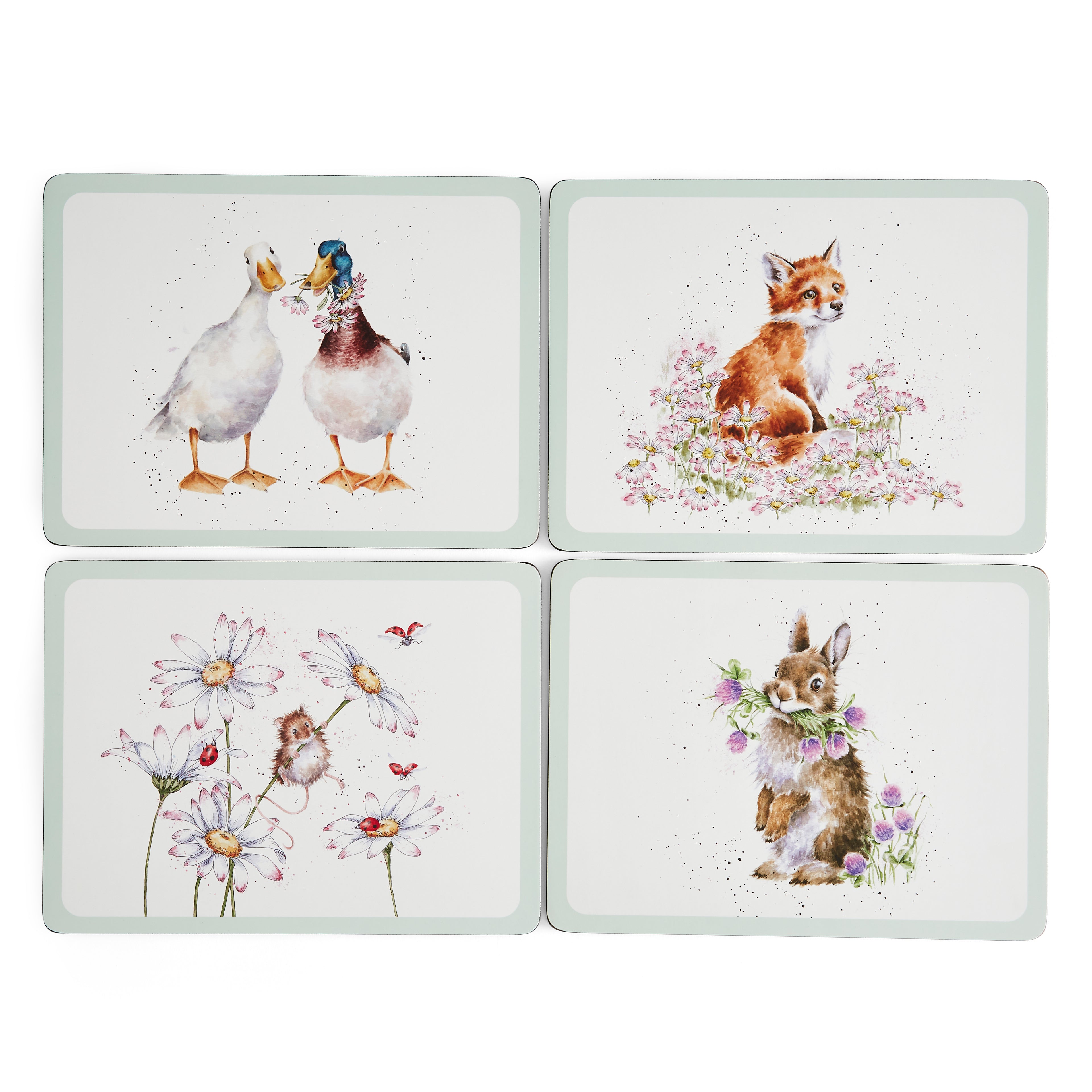 Wrendale Designs Wildflowers Placemats - Set of 4 30.5 x 23cm Boxed Set