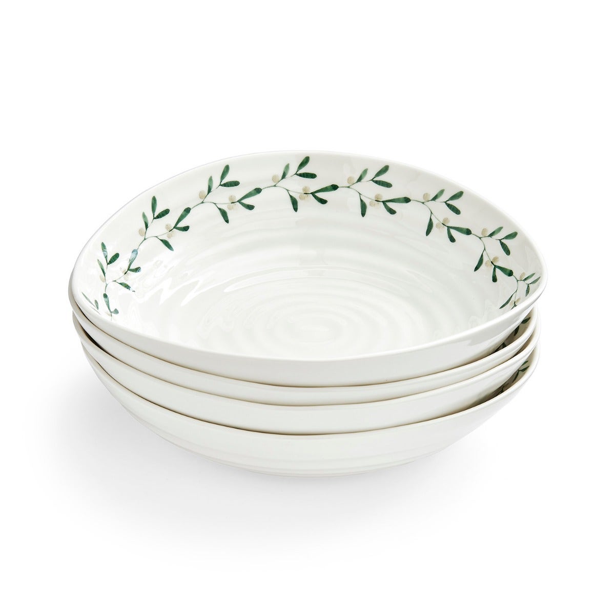 Sophie Conran for Portmeirion Mistletoe Pasta Bowl 23.5cm Set of 4