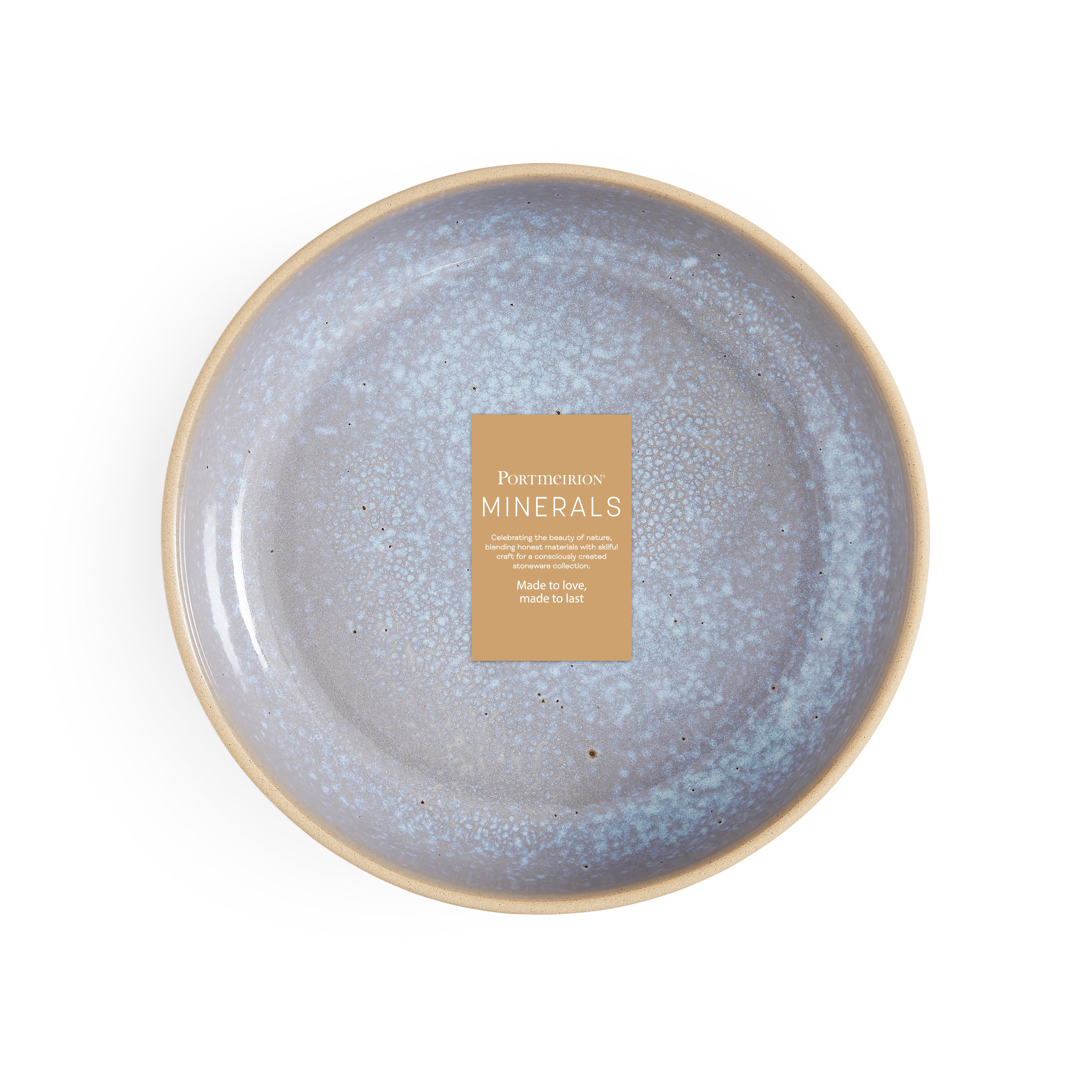 Minerals Low Bowl - Aquamarine 22.2cm Set of 4
