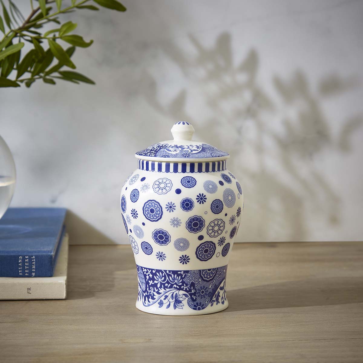 Spode Blue Italian Brocato Archive - Mini Vase - 13cm