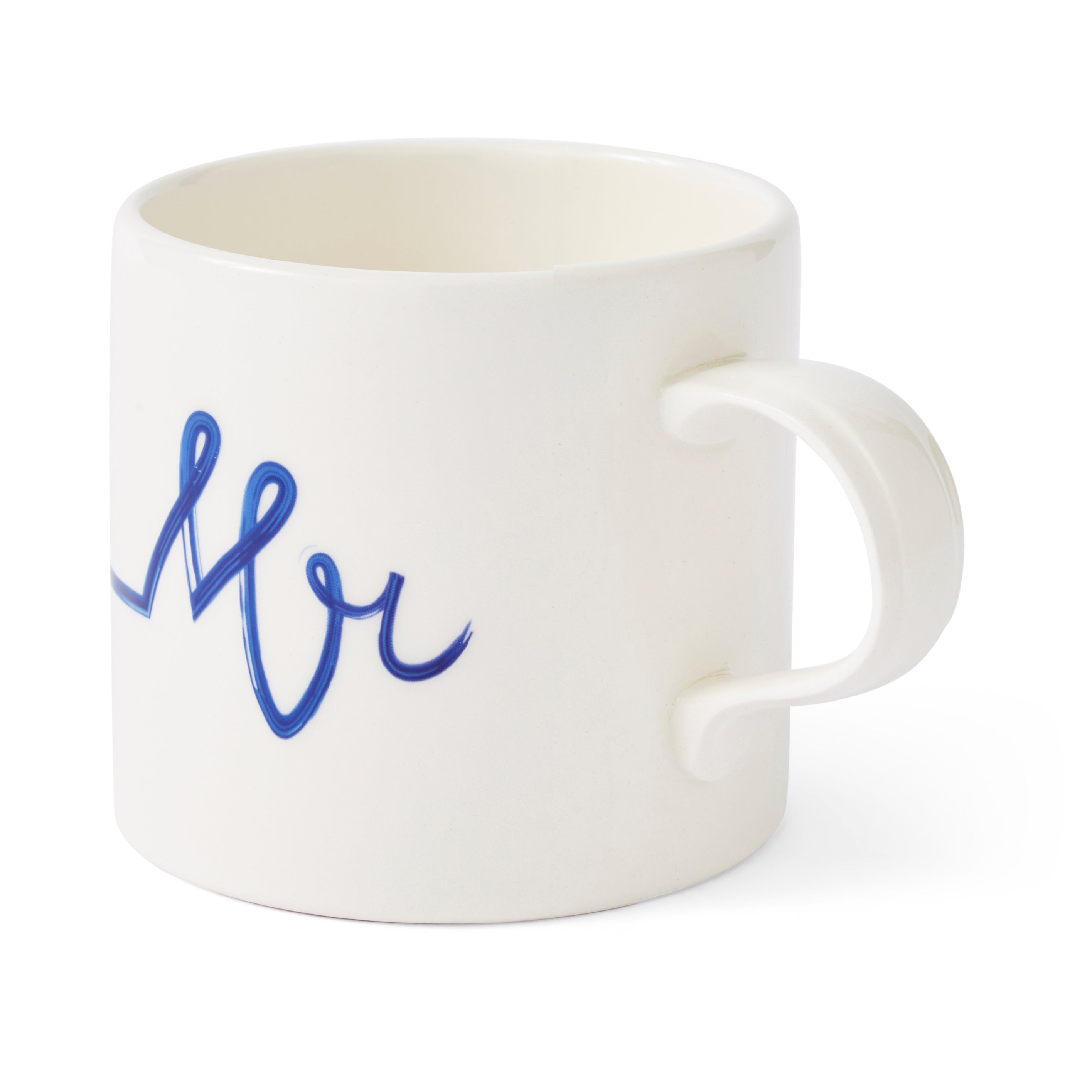 Mug Meirion Blue & White Mr Mug 0.40L Set of 6