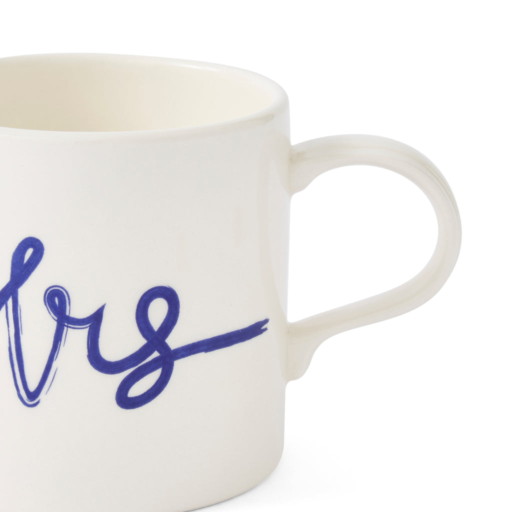 Mug Meirion Blue & White Mrs Mug 0.40L Set of 6