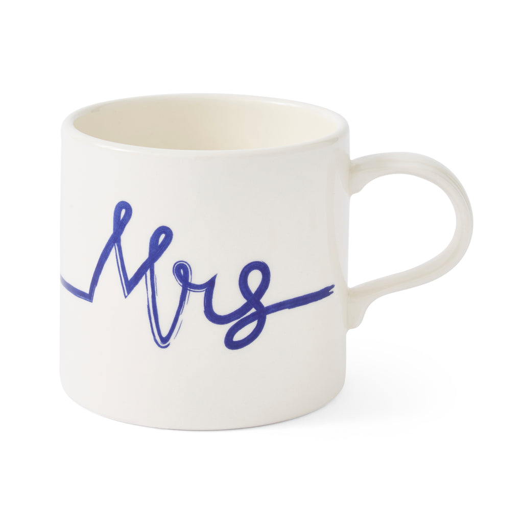 Mug Meirion Blue & White Mrs Mug 0.40L Set of 6