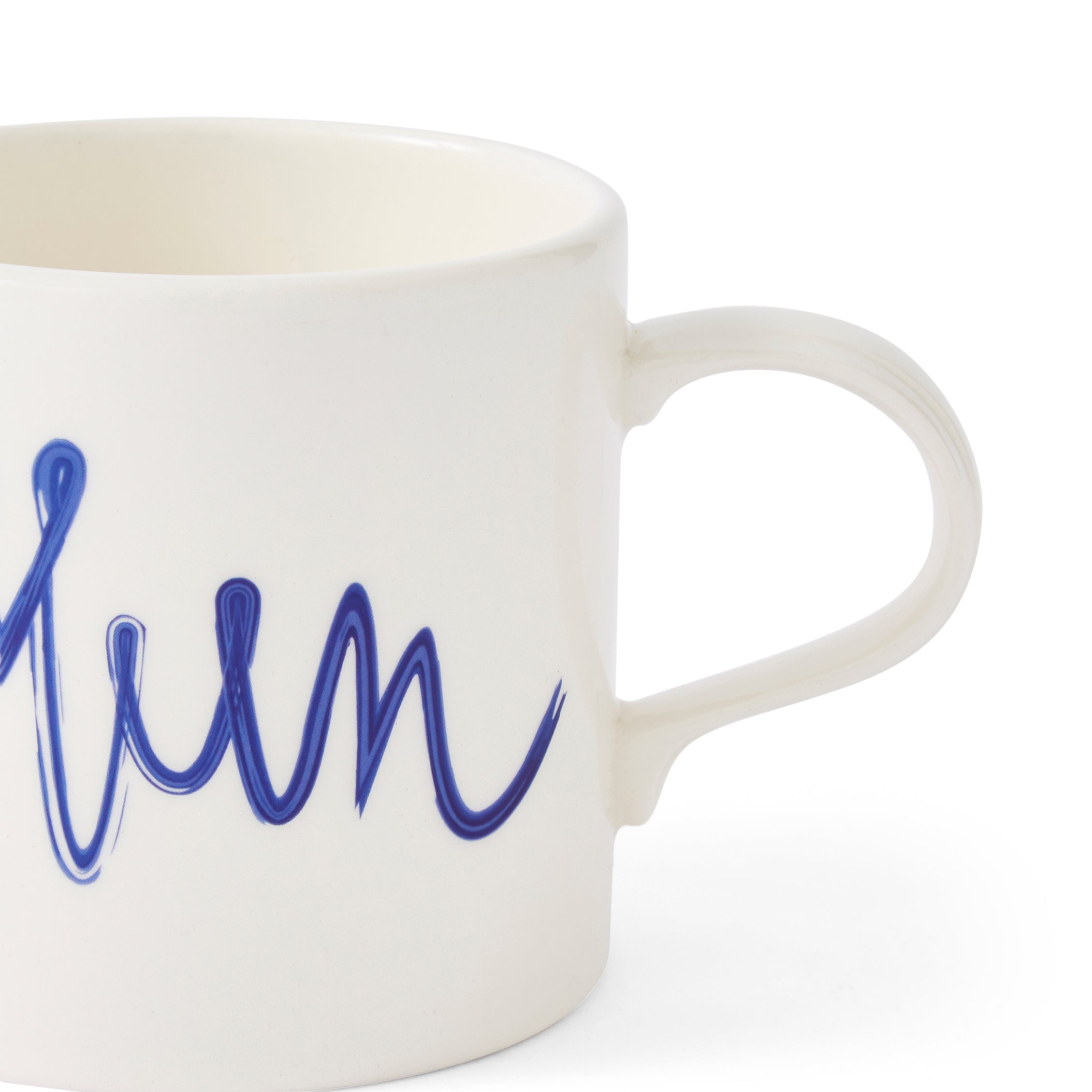 Mug Meirion Blue & White Mum Mug 0.40L Set of 6