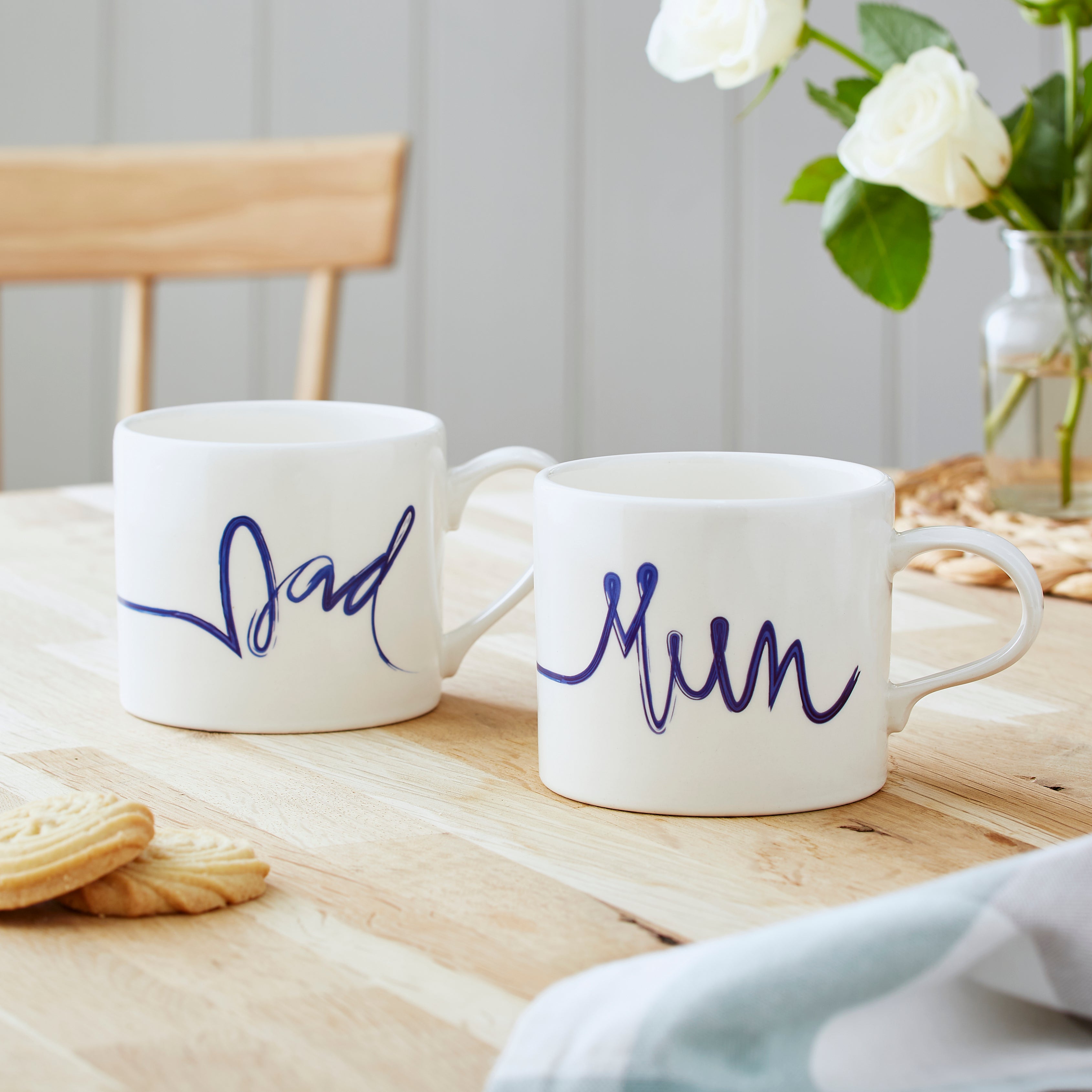 Mug Meirion Blue & White Mum Mug 0.40L Set of 6