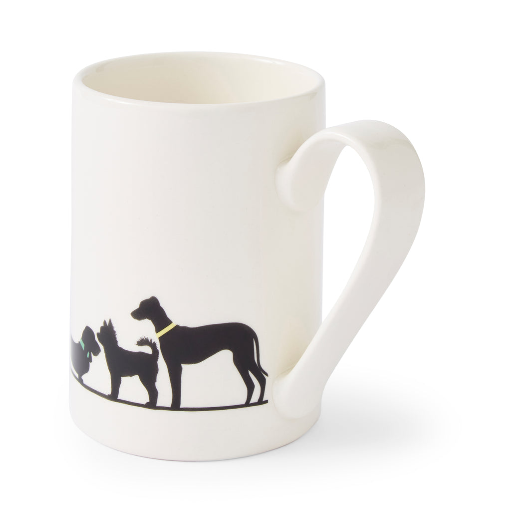 Mug Meirion Silhouette Dog Friends Mug 0.35L Set of 6