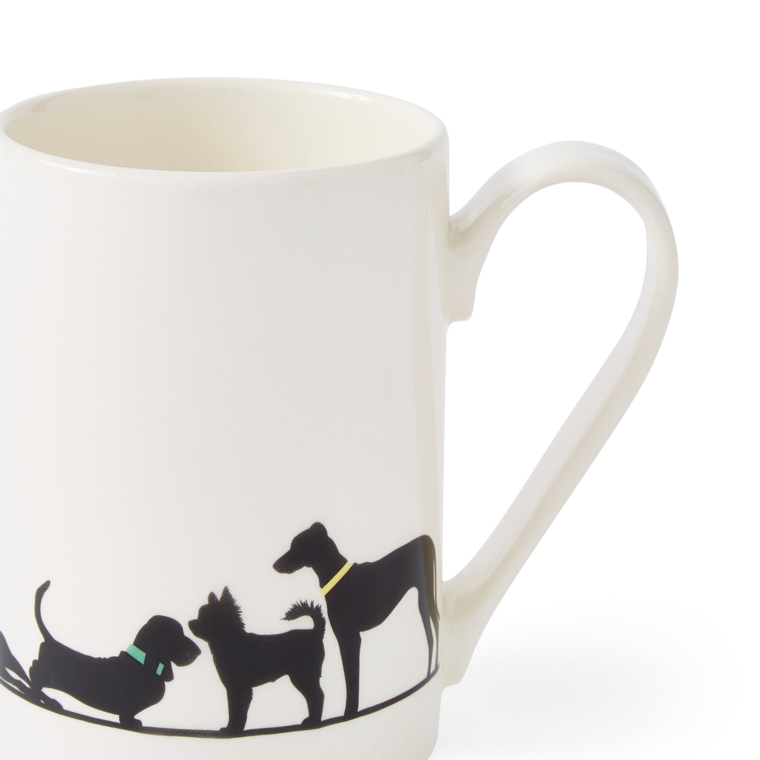Mug Meirion Silhouette Dog Friends Mug 0.35L Set of 6