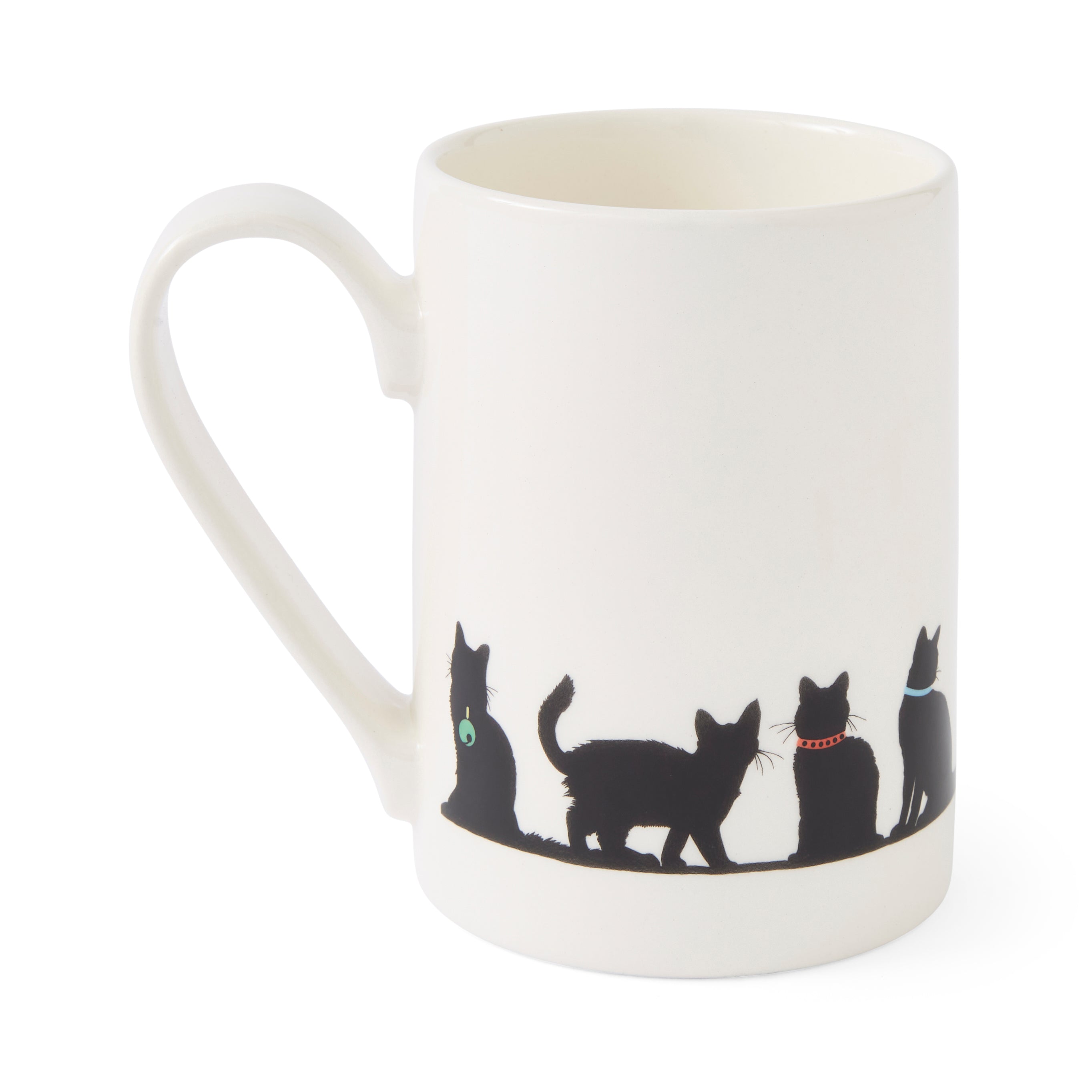 Mug Meirion Silhouette Cat Friends Mug 0.35L Set of 6