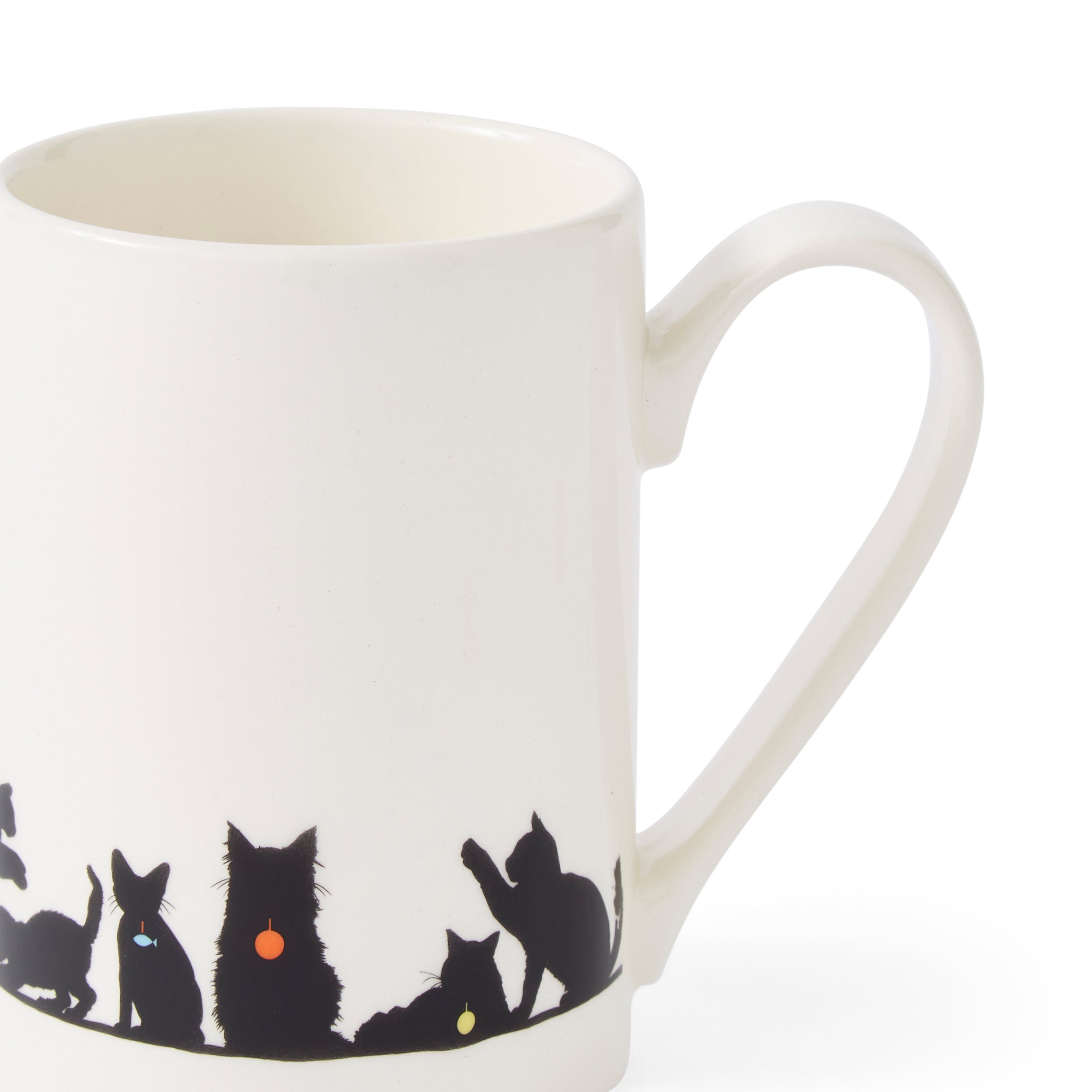 Mug Meirion Silhouette Cat Friends Mug 0.35L Set of 6
