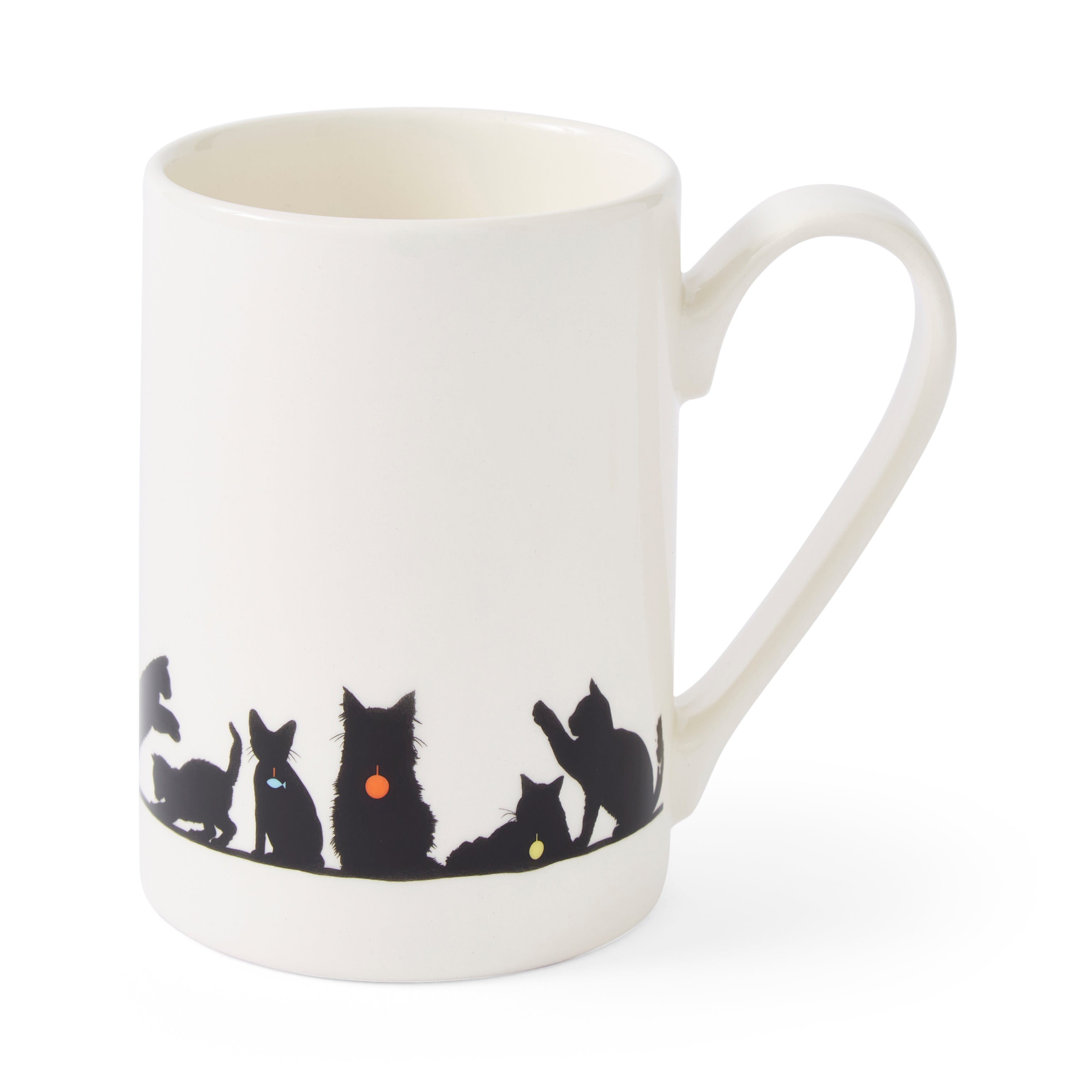 Mug Meirion Silhouette Cat Friends Mug 0.35L Set of 6