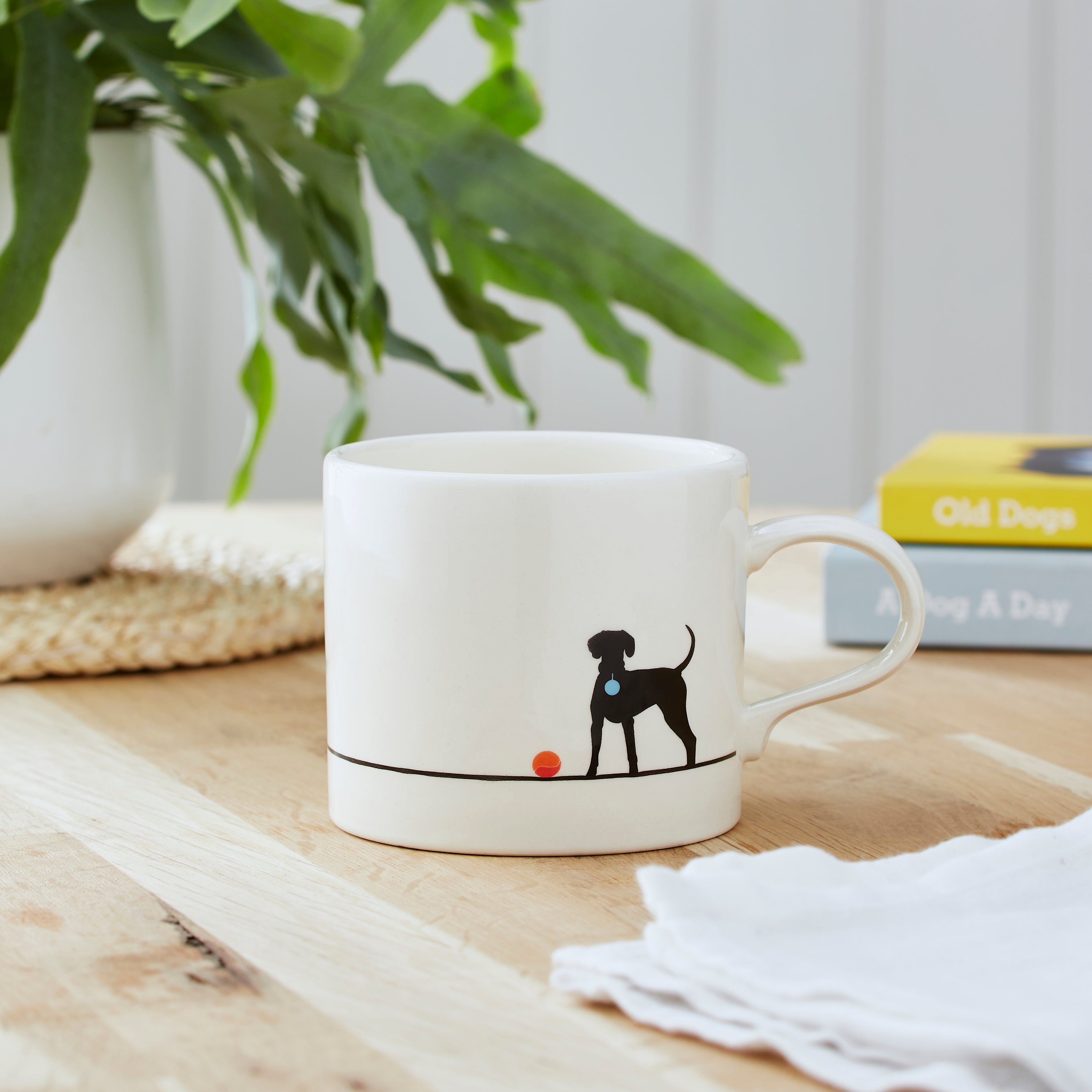 Mug Meirion Silhouette Dog Mug 0.40L Set of 6