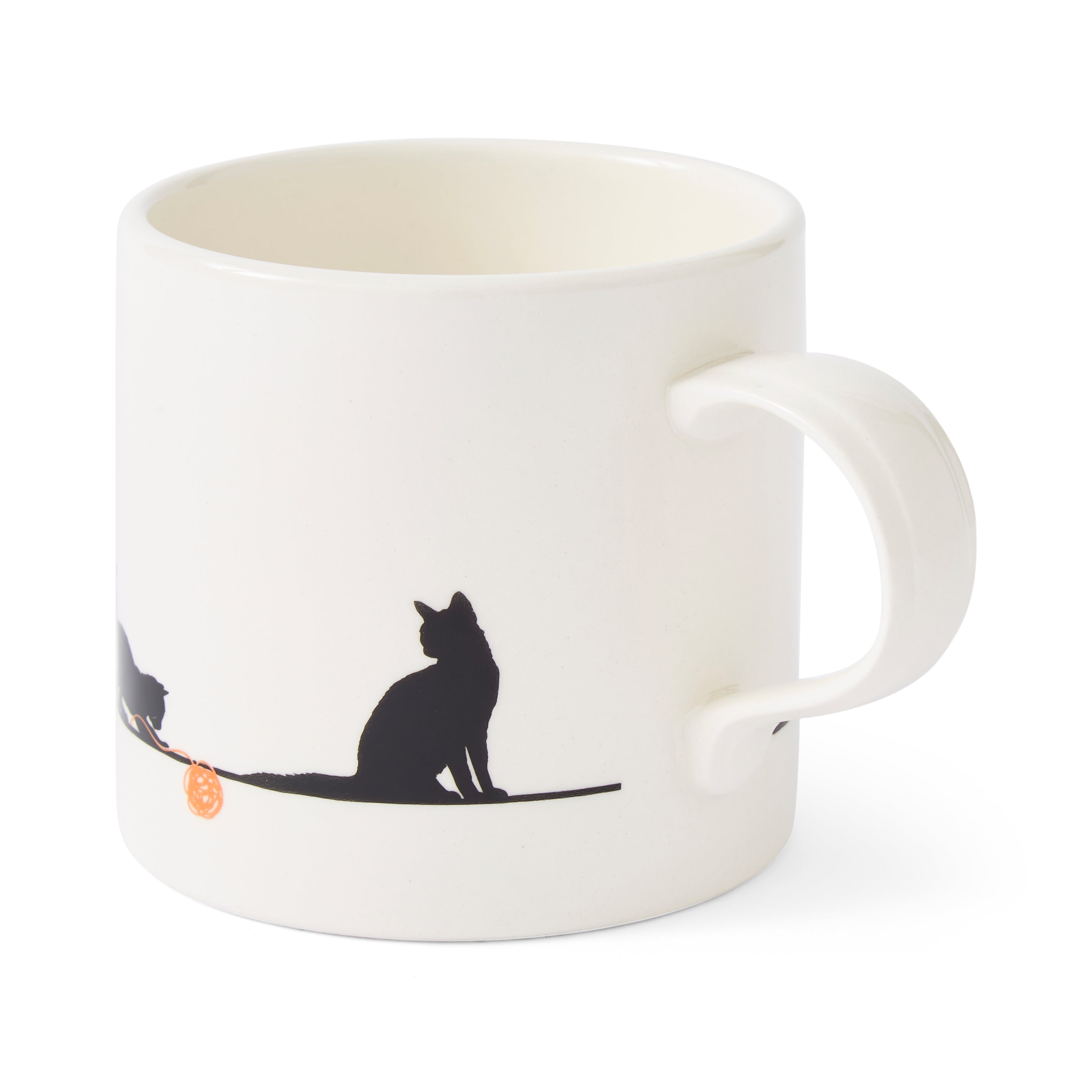 Mug Meirion Silhouette Cat Mug 0.40L Set of 6