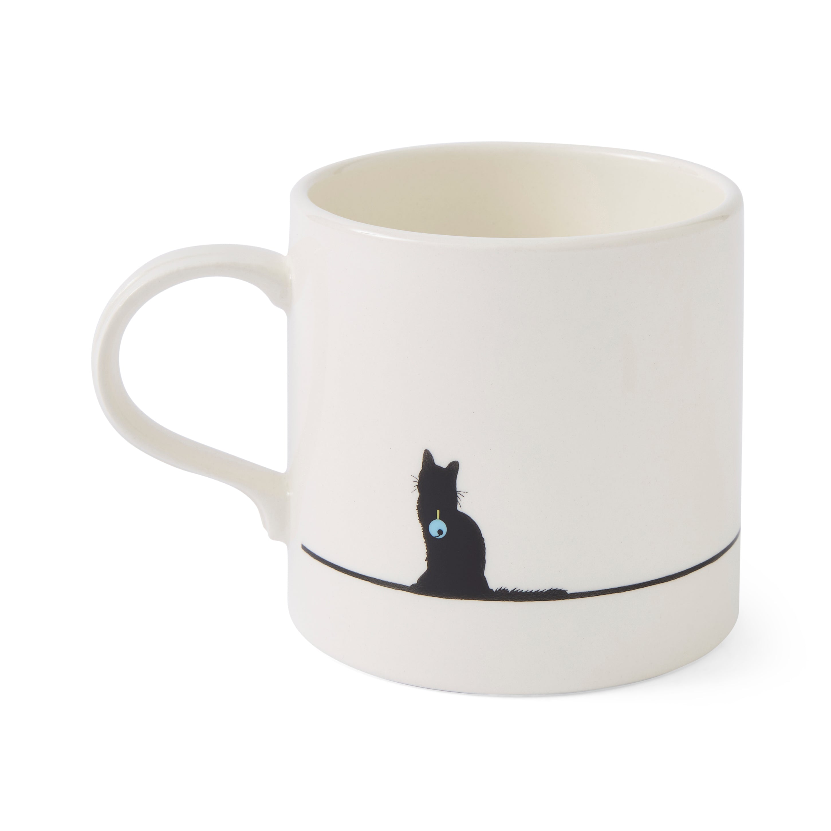 Mug Meirion Silhouette Cat Mug 0.40L Set of 6