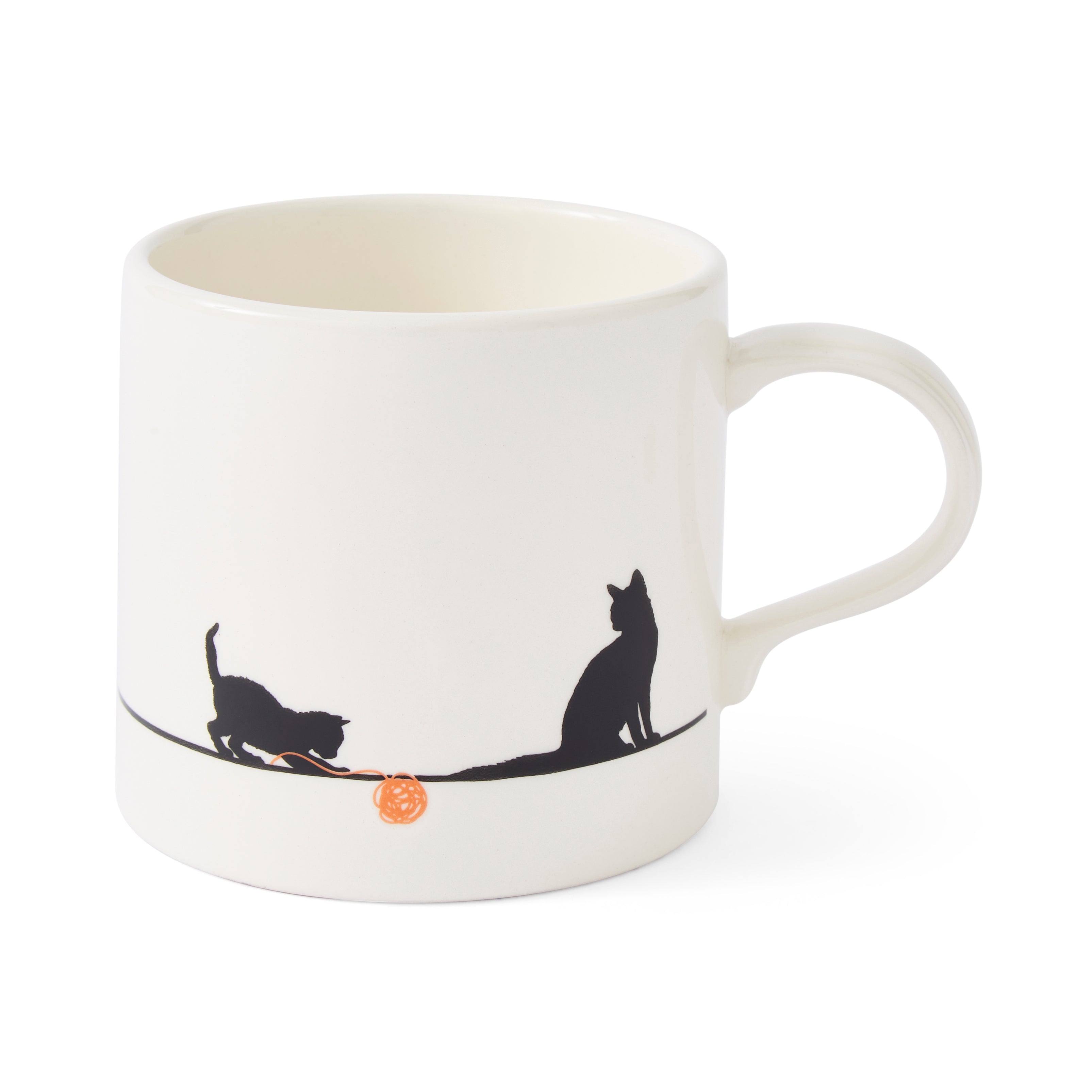 Mug Meirion Silhouette Cat Mug 0.40L Set of 6