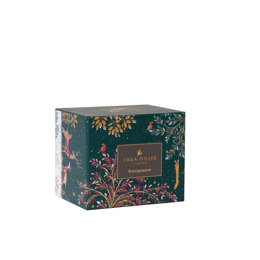 Sara Miller London Artisanne Noir Collection Mug - Deer & Robin 0.34L Single