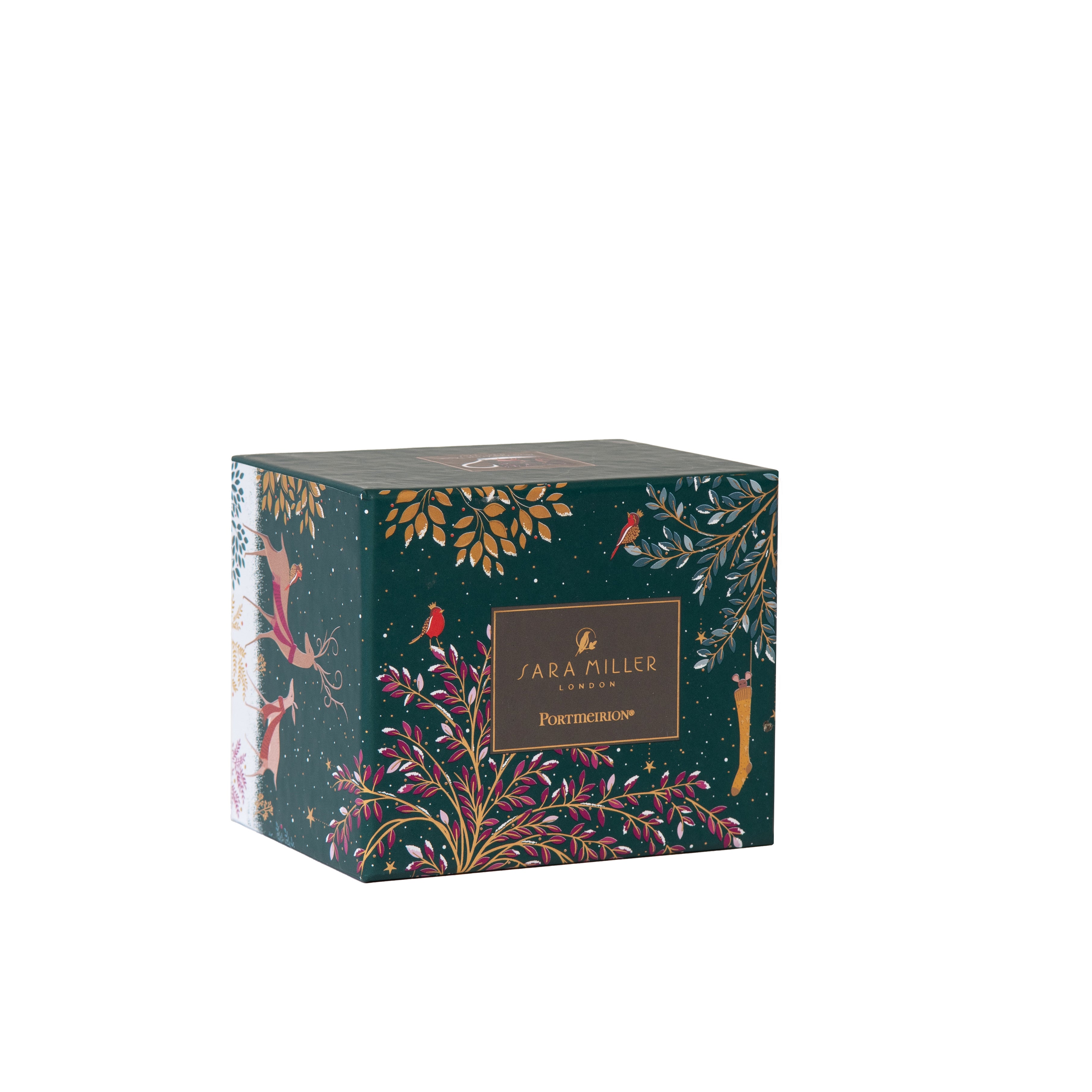 Sara Miller London Artisanne Noir Collection Mug - Deer & Robin 0.34L Single