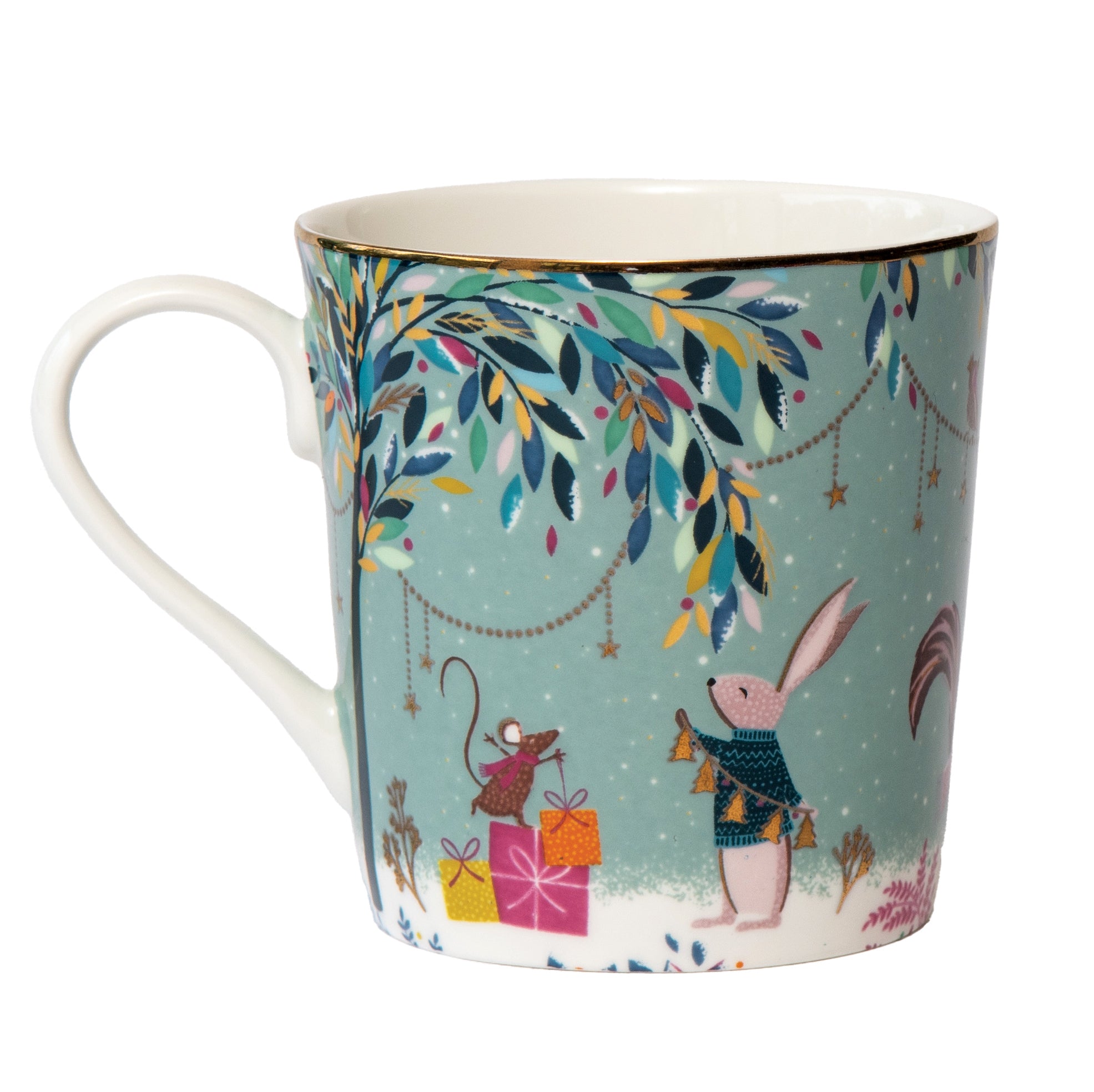 Sara Miller London Artisanne Noir Collection Mug - Merry Band 0.34L Single