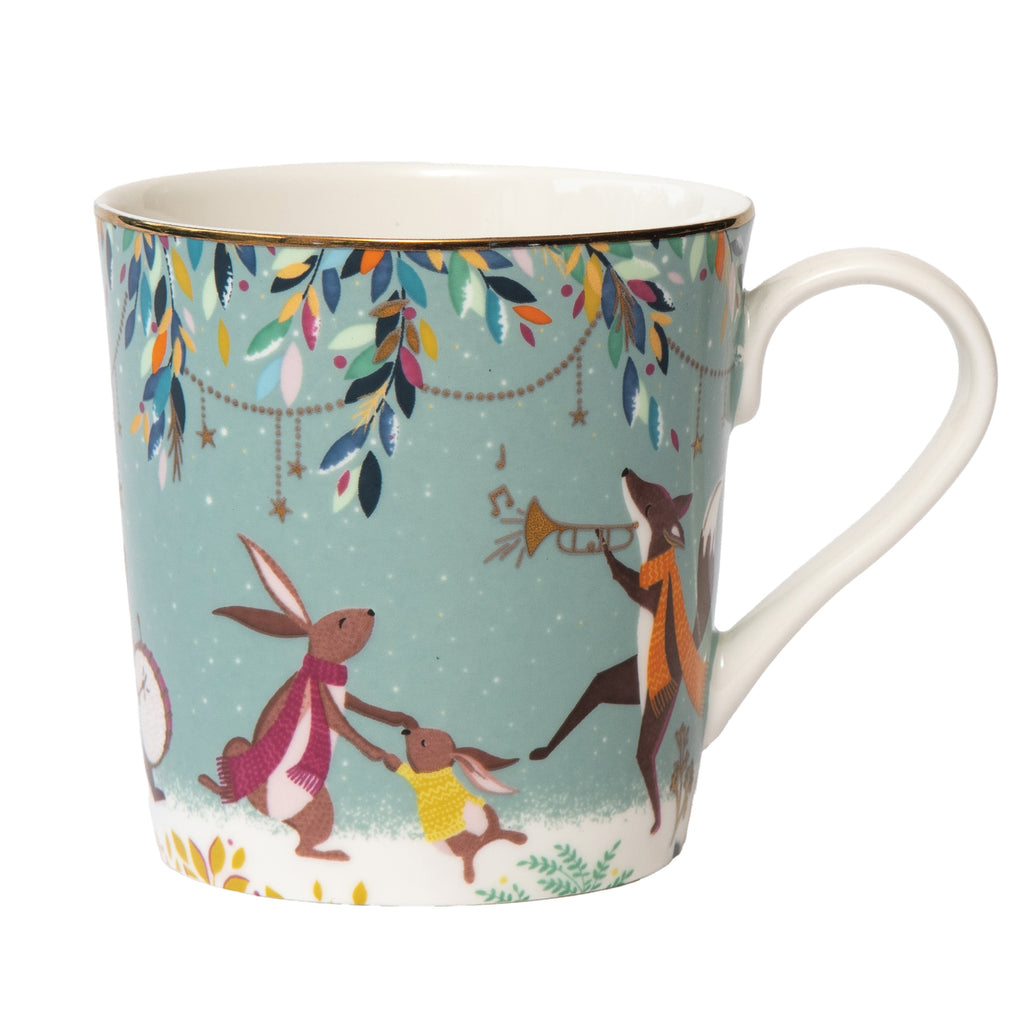 Sara Miller London Artisanne Noir Collection Mug - Merry Band 0.34L Single