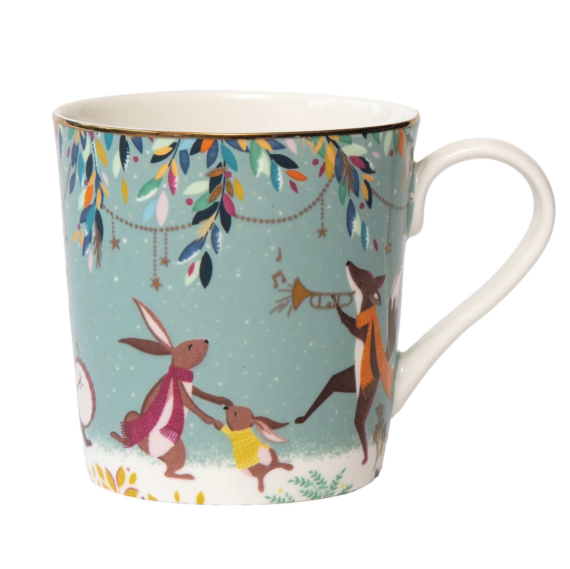 Sara Miller London Artisanne Noir Collection Mug - Merry Band 0.34L Single