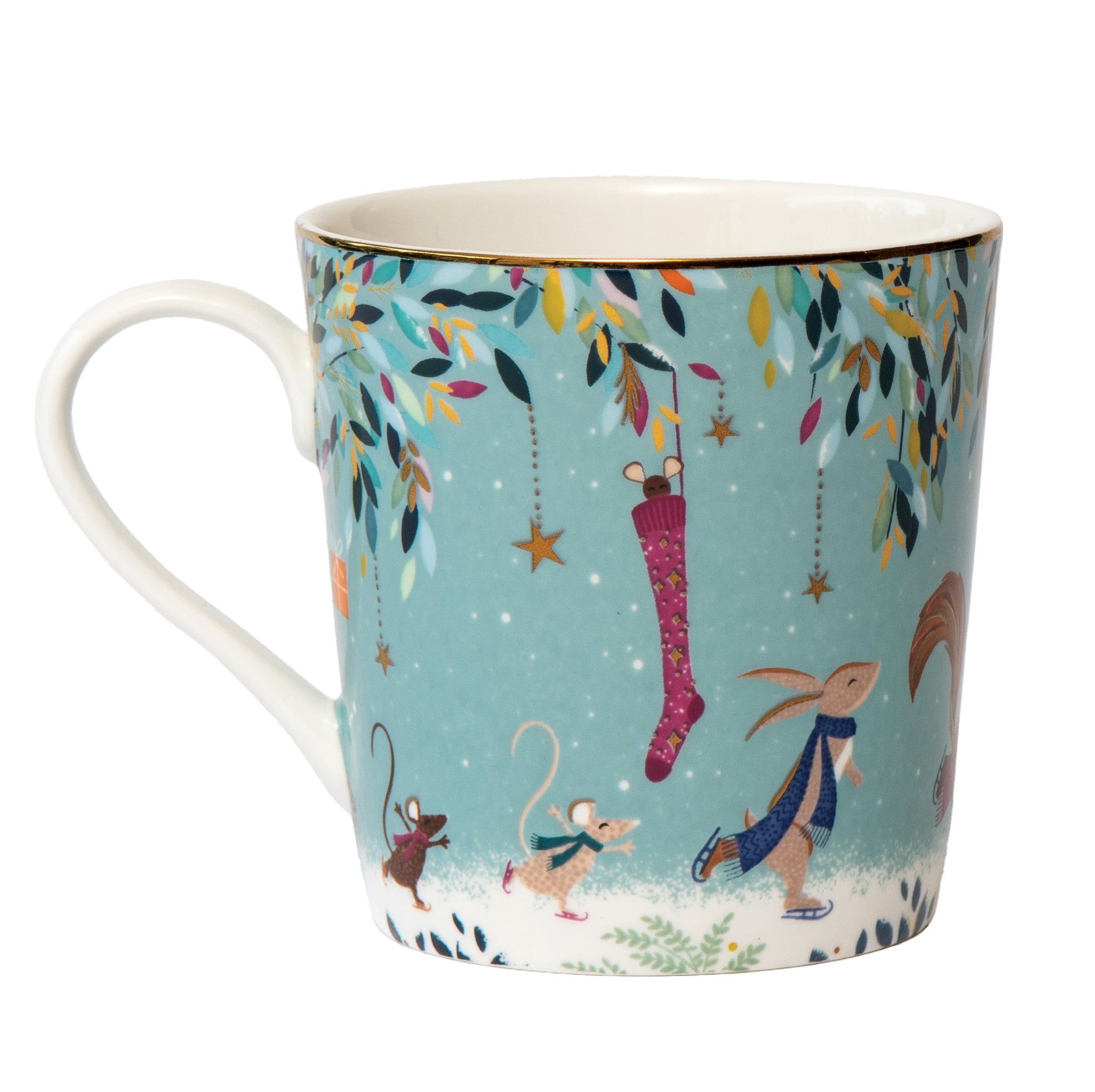 Sara Miller London Artisanne Noir Collection Mug - Skaters 0.34L Single