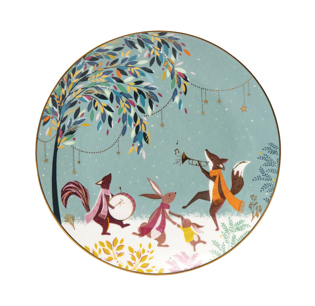 Sara Miller London Artisanne Noir Collection Plates - Assorted - Set of 4 20cm Boxed Set