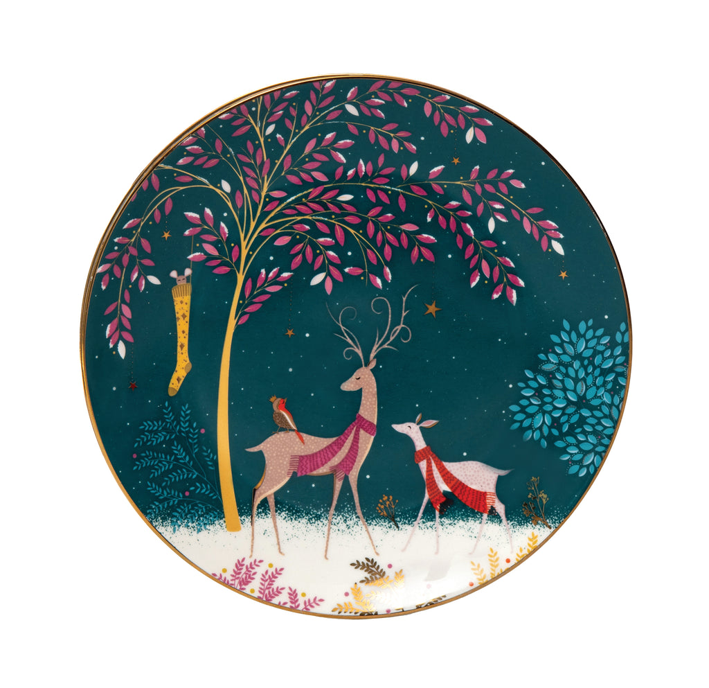 Sara Miller London Artisanne Noir Collection Plates - Assorted - Set of 4 20cm Boxed Set