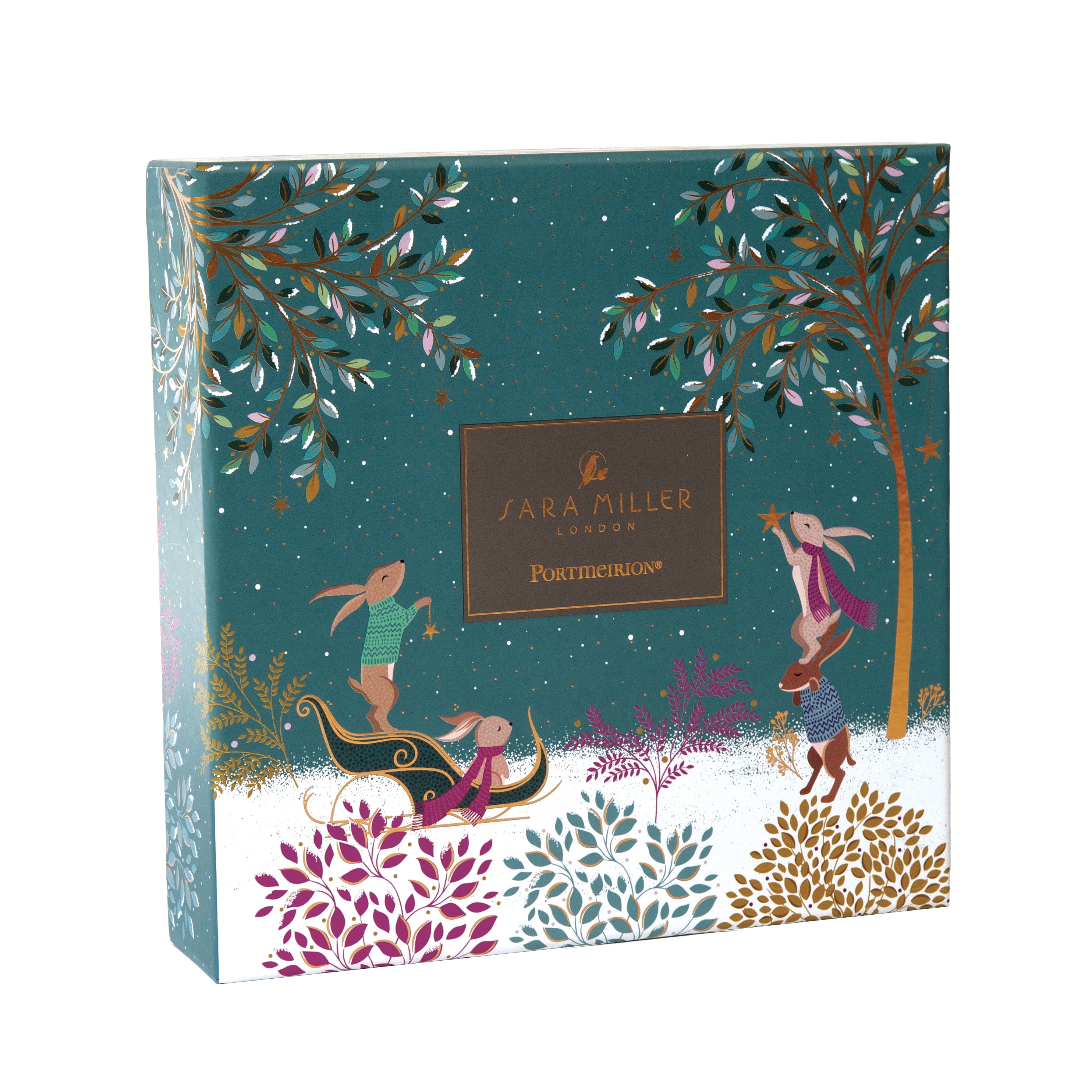 Sara Miller London Artisanne Noir Collection Plates - Assorted - Set of 4 20cm Boxed Set