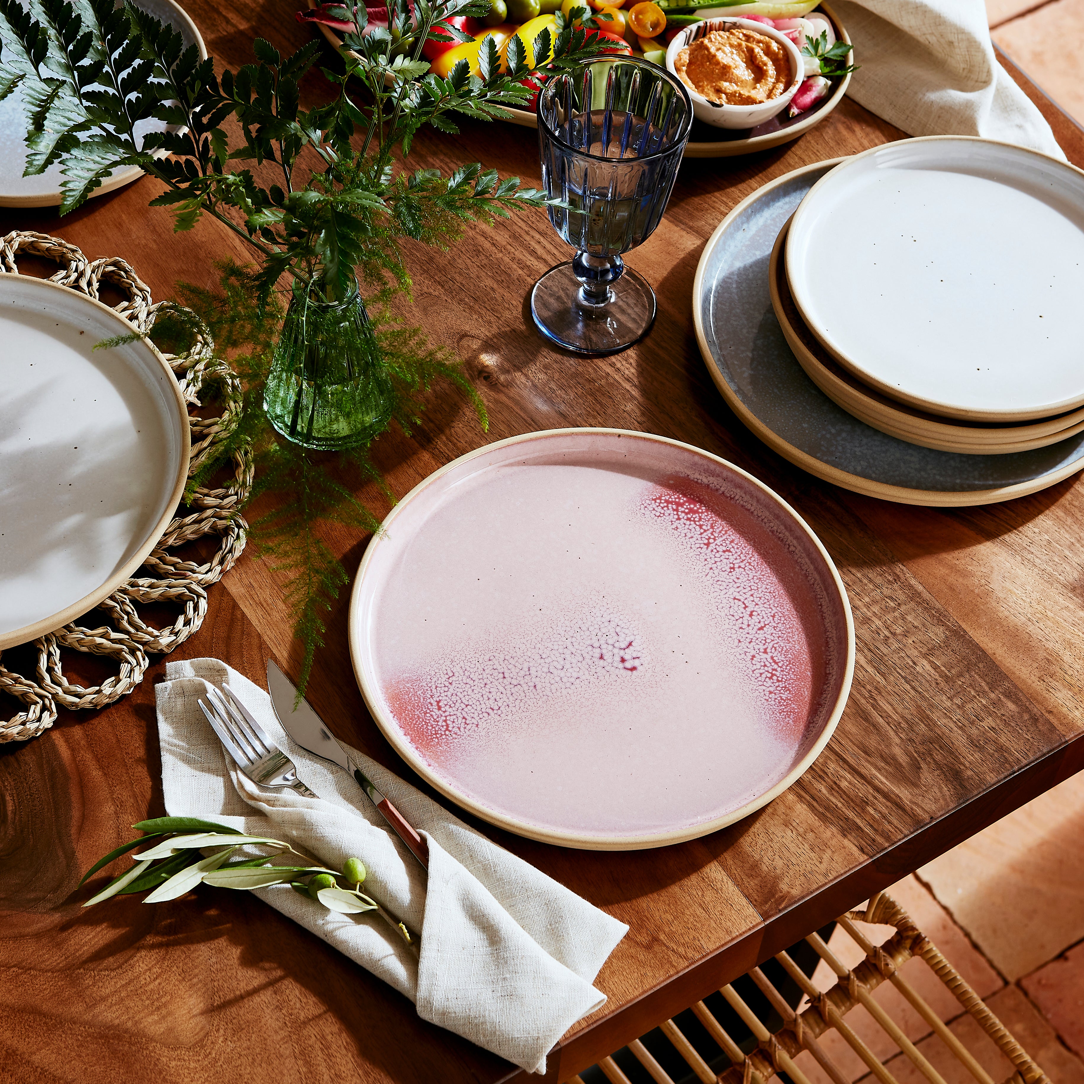 Minerals Dinner Plate Rose Quartz 26.6cm Set of 4