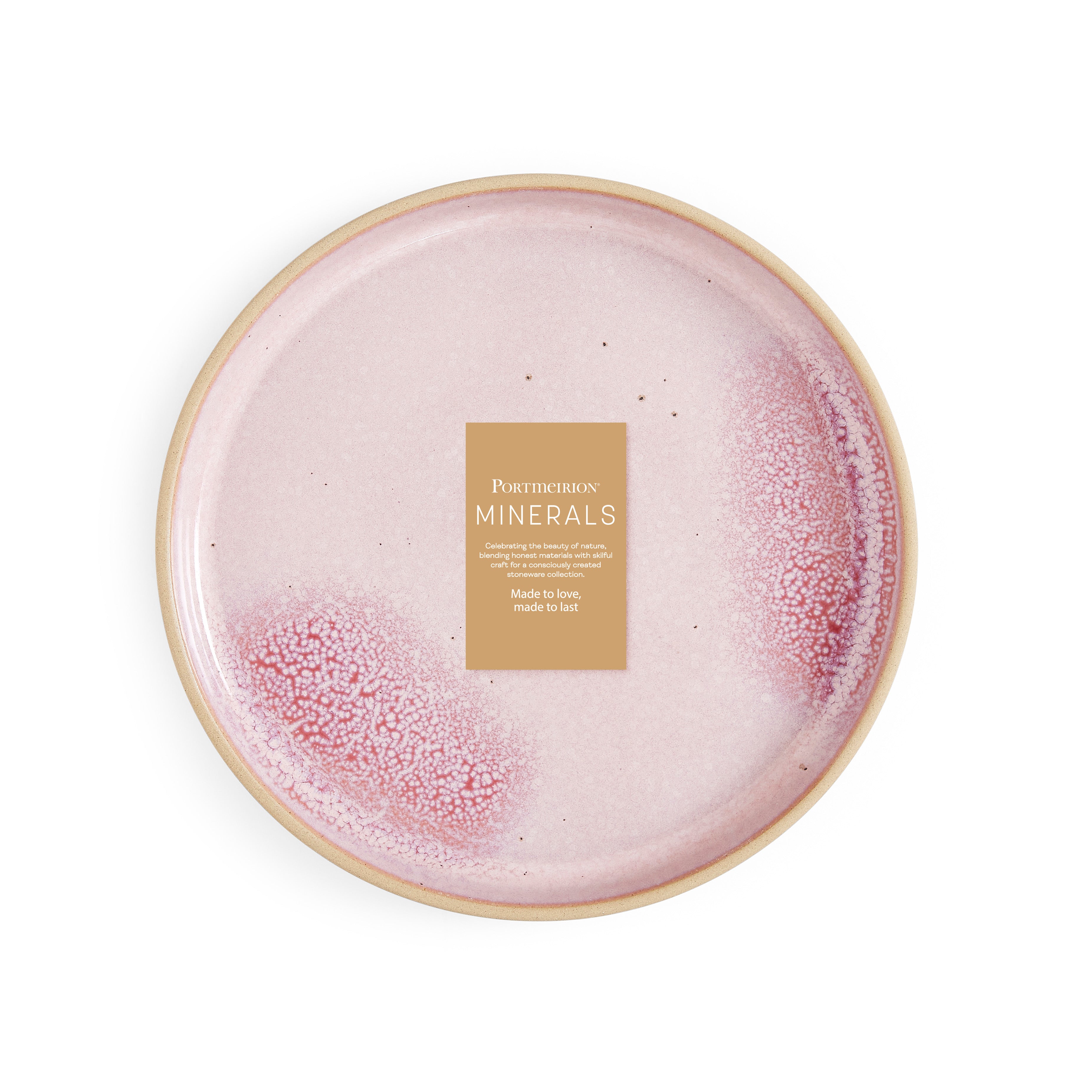 Minerals Side Plate - Rose Quartz 21.7cm Set of 4