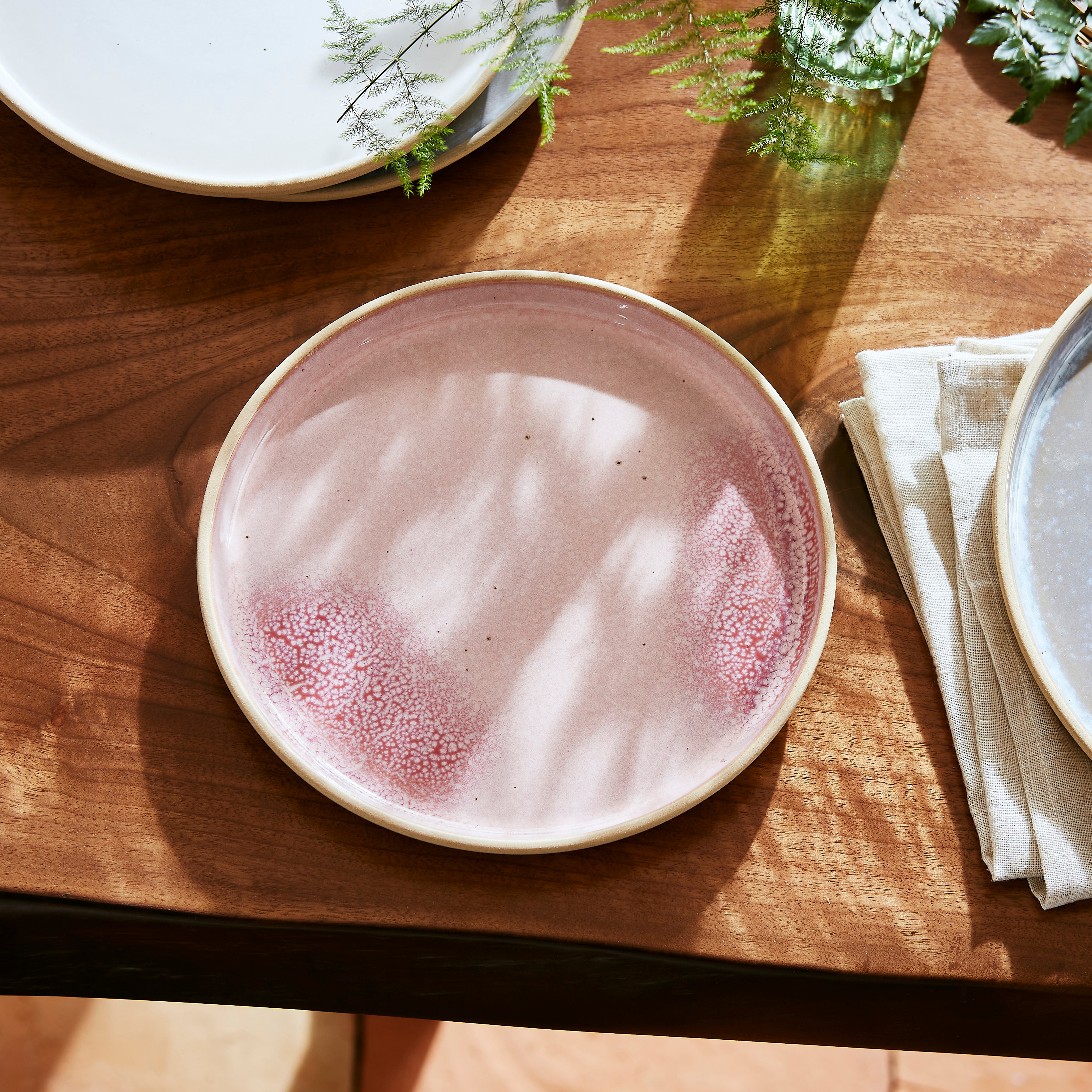 Minerals Side Plate - Rose Quartz 21.7cm Set of 4