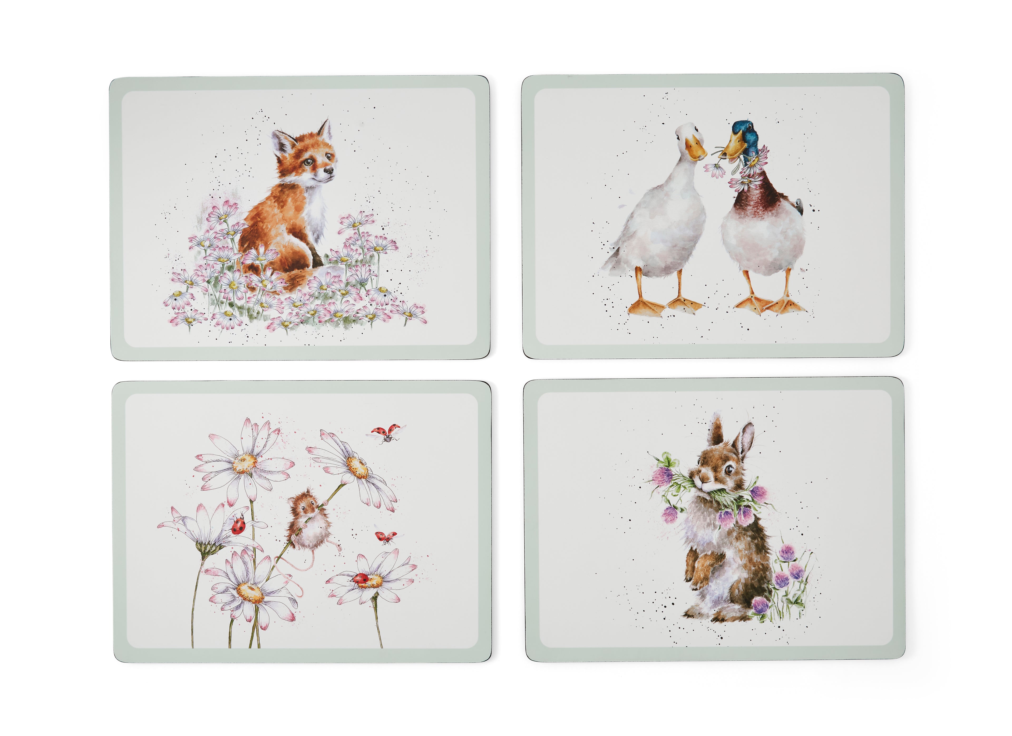 Wrendale Designs Wildflowers Large Placemats - Set of 4 40.1 x 29.8cm Boxed Set