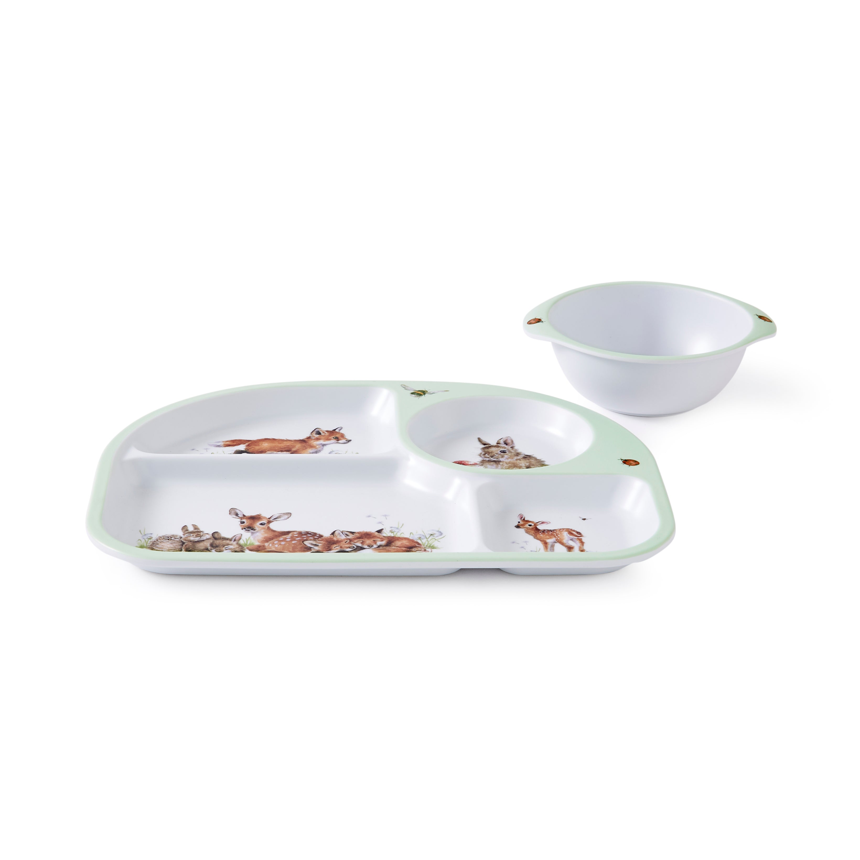 Royal Worcester Wrendale Designs Divided Plate & Bowl - 2 Piece Set Plate 26.6 x 20.8cm
Bowl 13.5 x 11.5cm Boxed Set