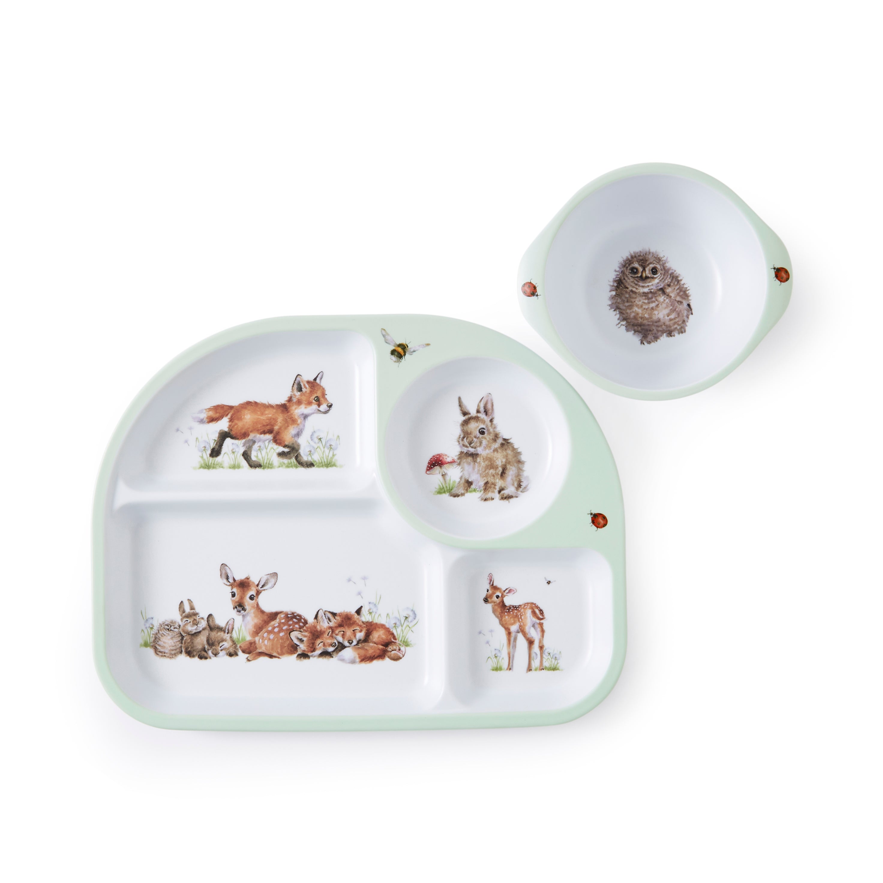 Royal Worcester Wrendale Designs Divided Plate & Bowl - 2 Piece Set Plate 26.6 x 20.8cm
Bowl 13.5 x 11.5cm Boxed Set
