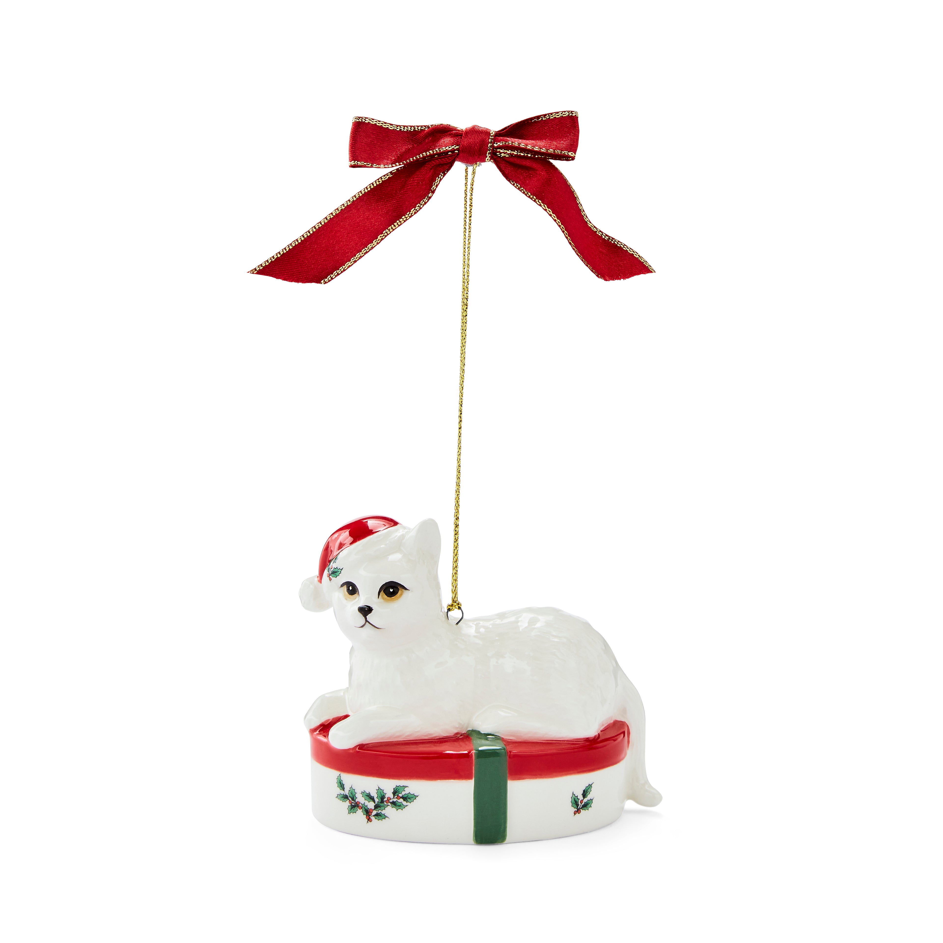 Giftbox Kitten Ornament